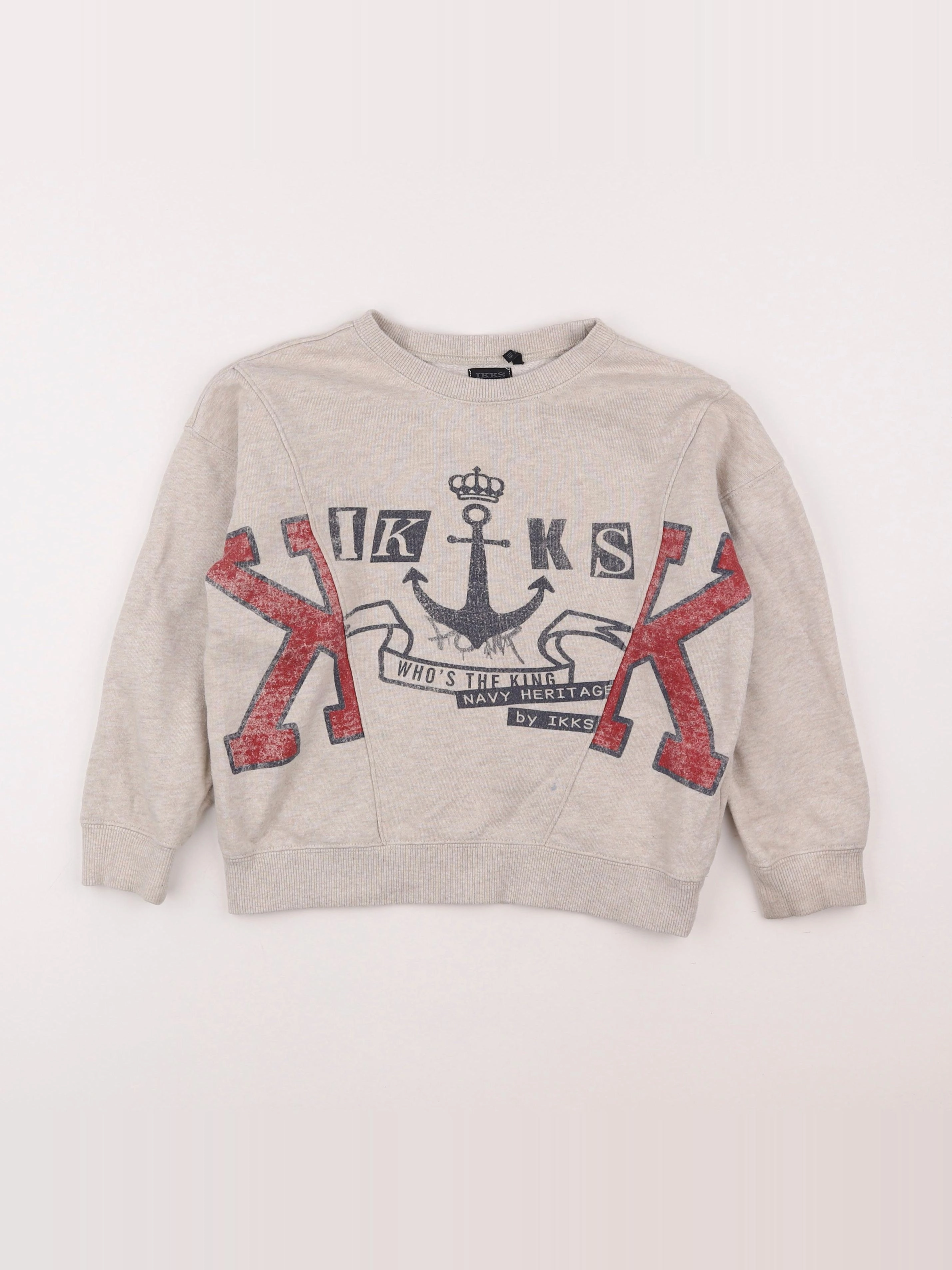IKKS - sweat marron - 6 ans