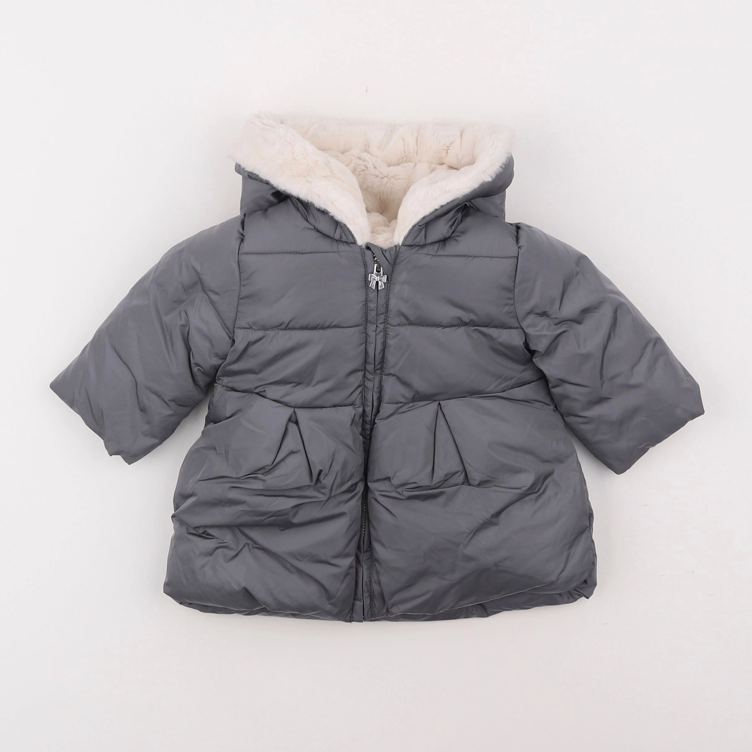 Jacadi - parka gris - 6 mois