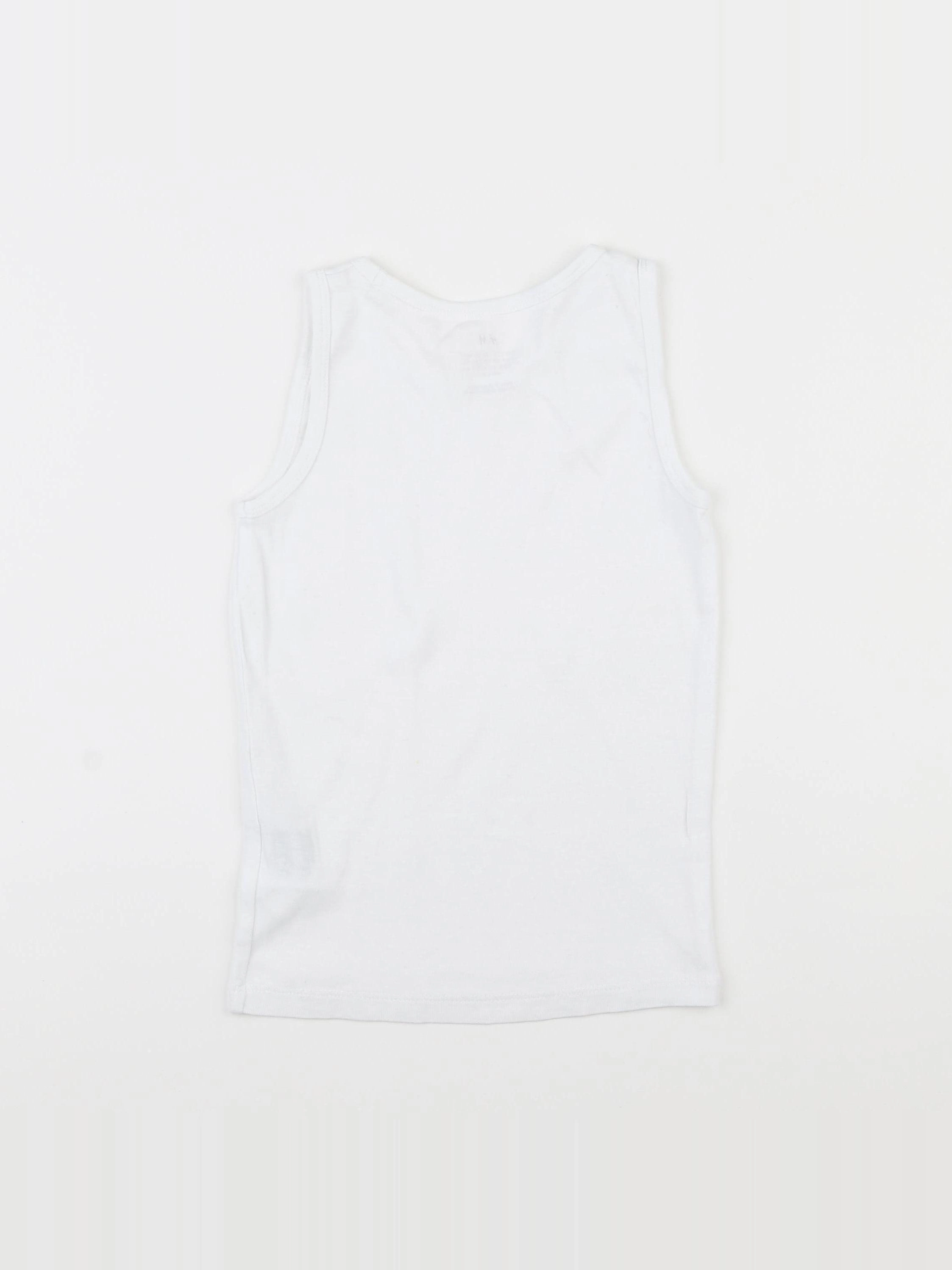 H&M - maillot de corps blanc - 6/8 ans