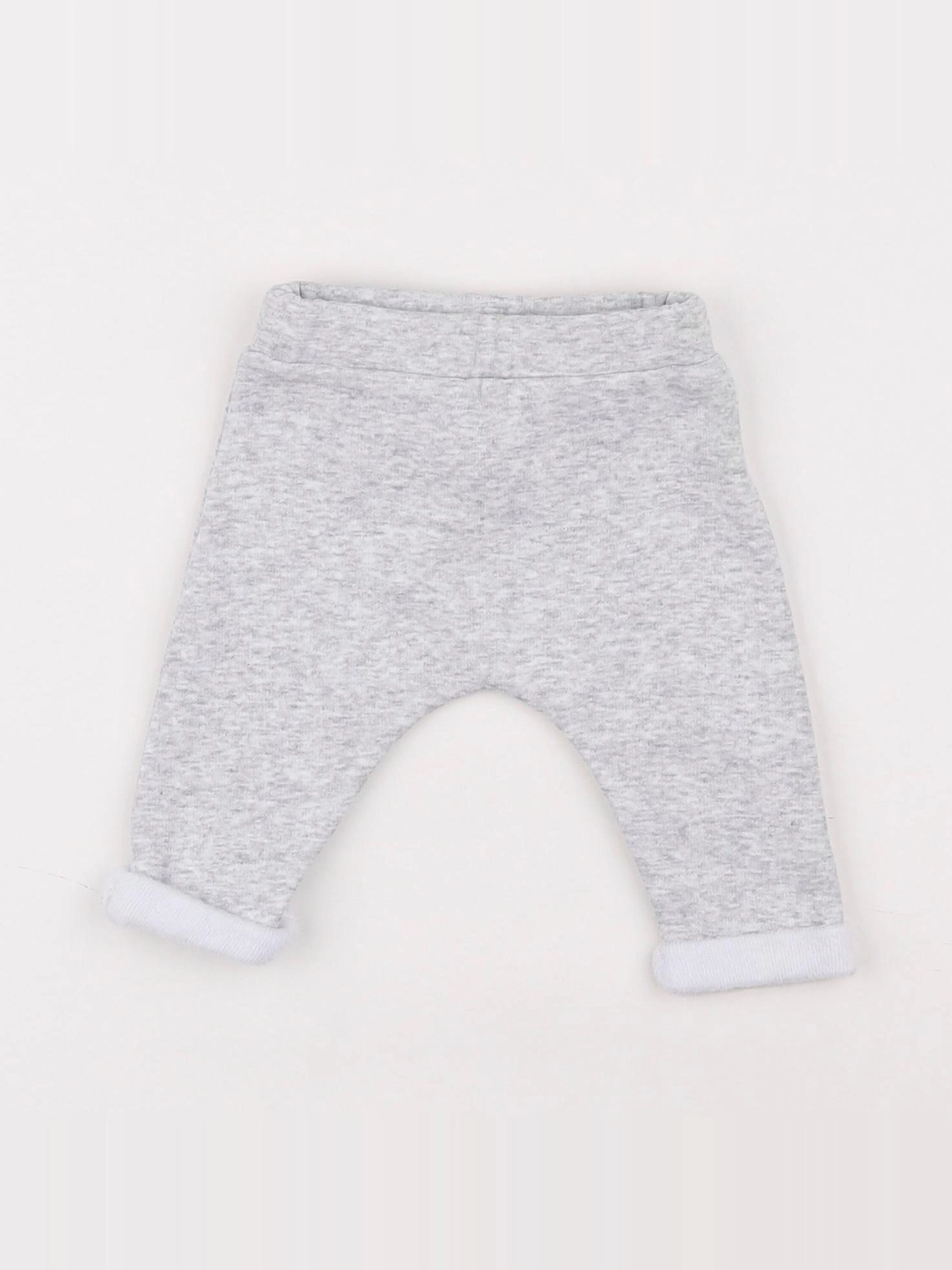 Vertbaudet - pantalon gris - 1 mois