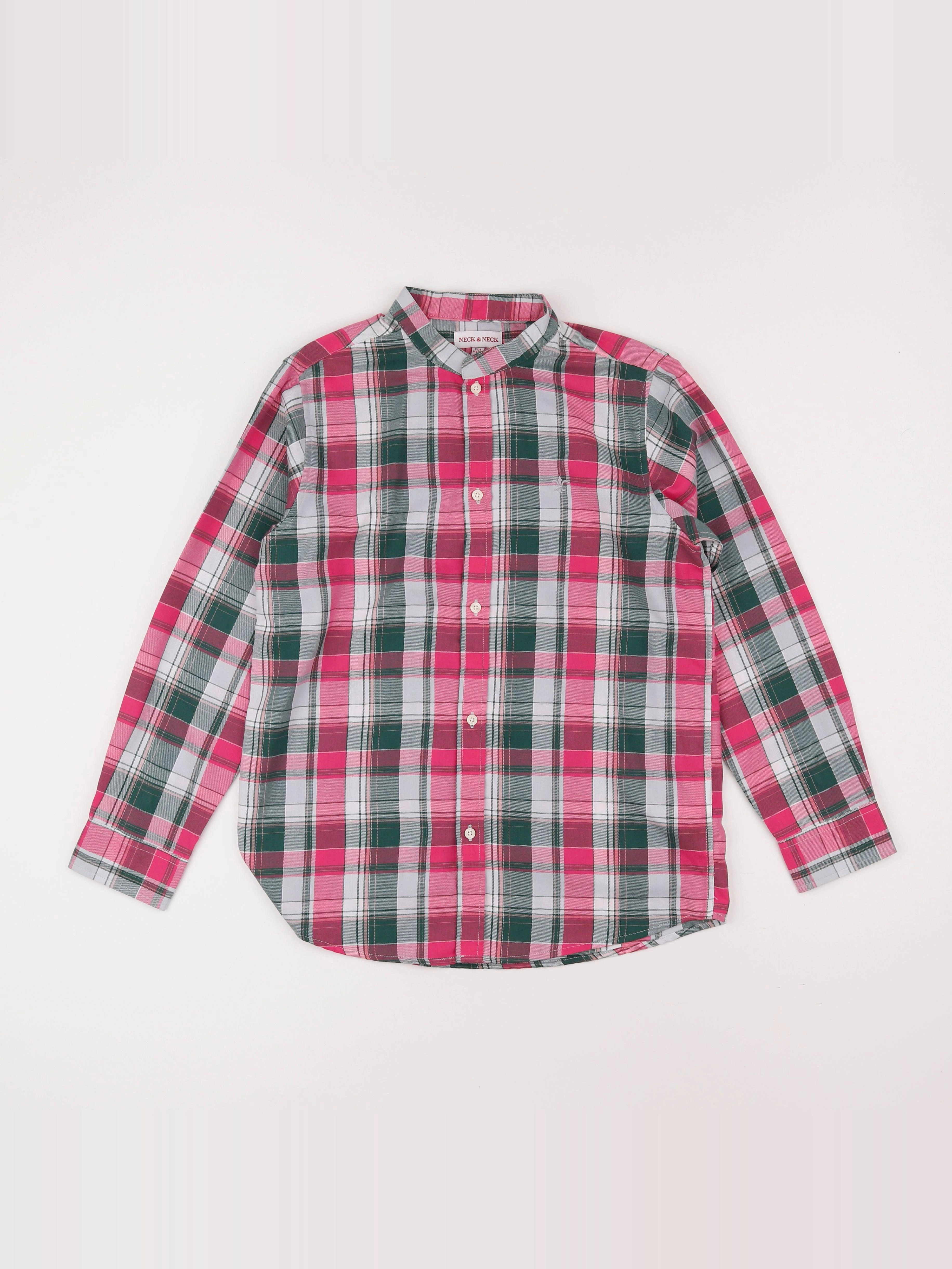 Neck & Neck - chemise rose - 12 ans