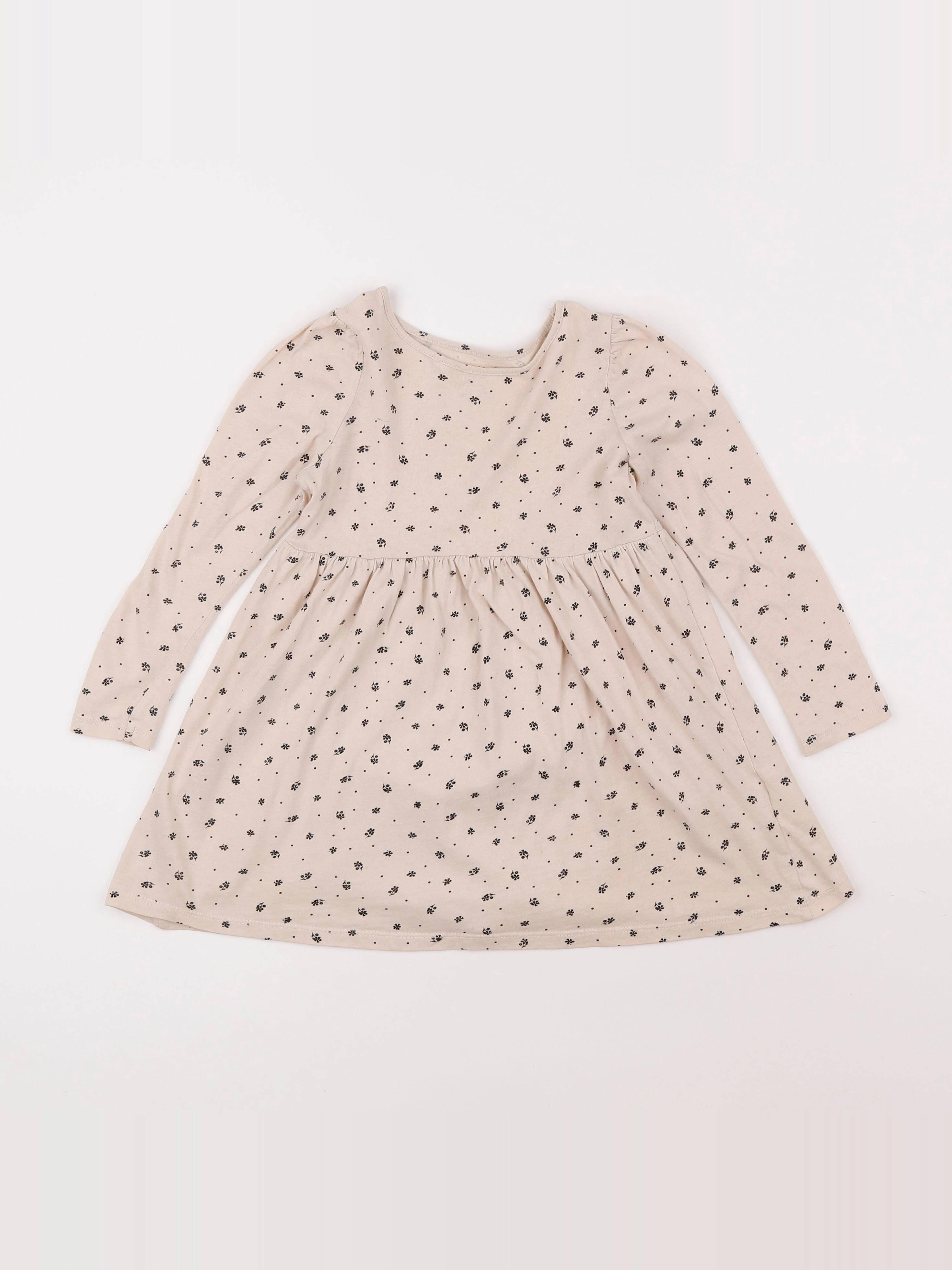 H&M - robe beige - 5/6 ans