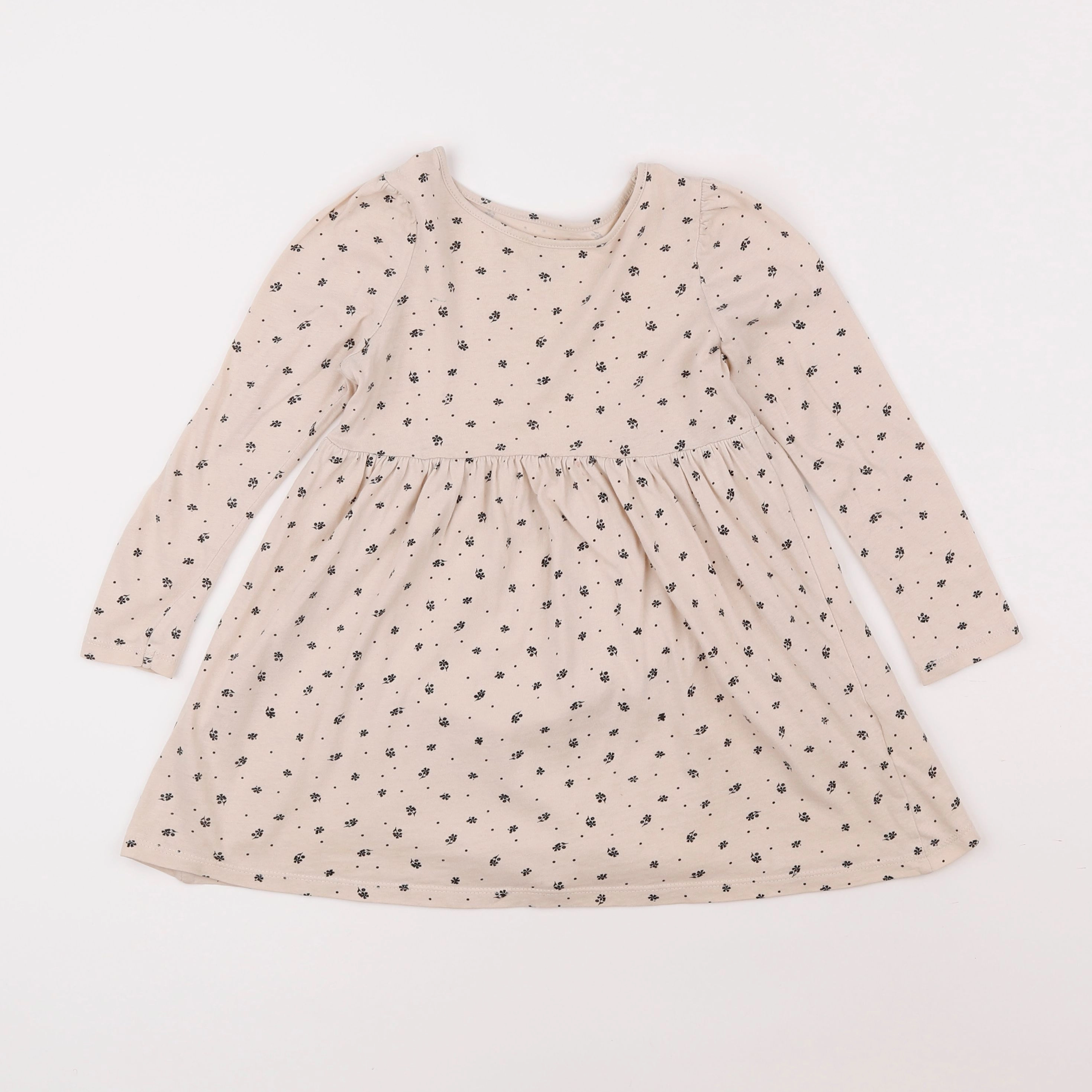 H&M - robe beige - 5/6 ans