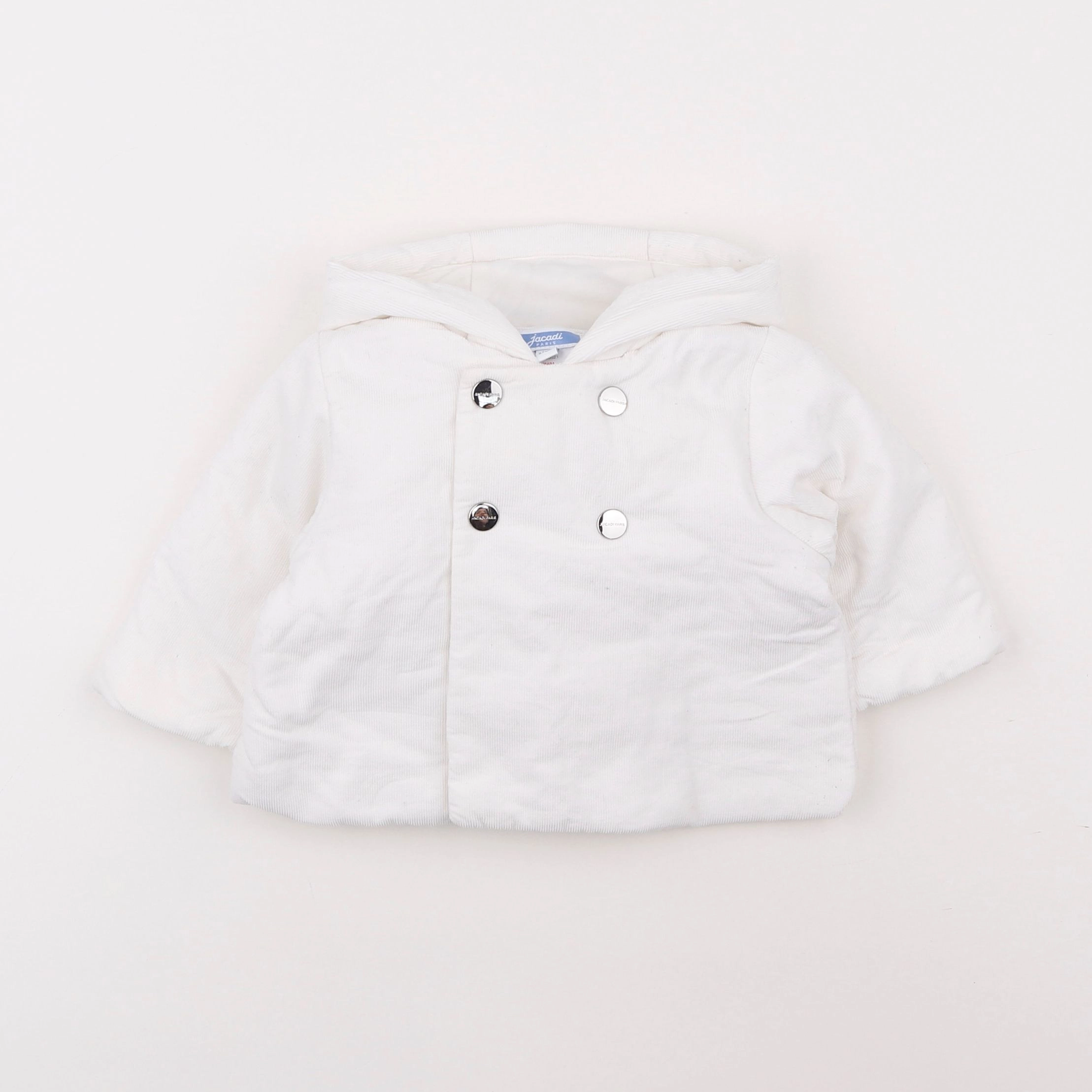 Jacadi - veste doublé blanc - 6 mois