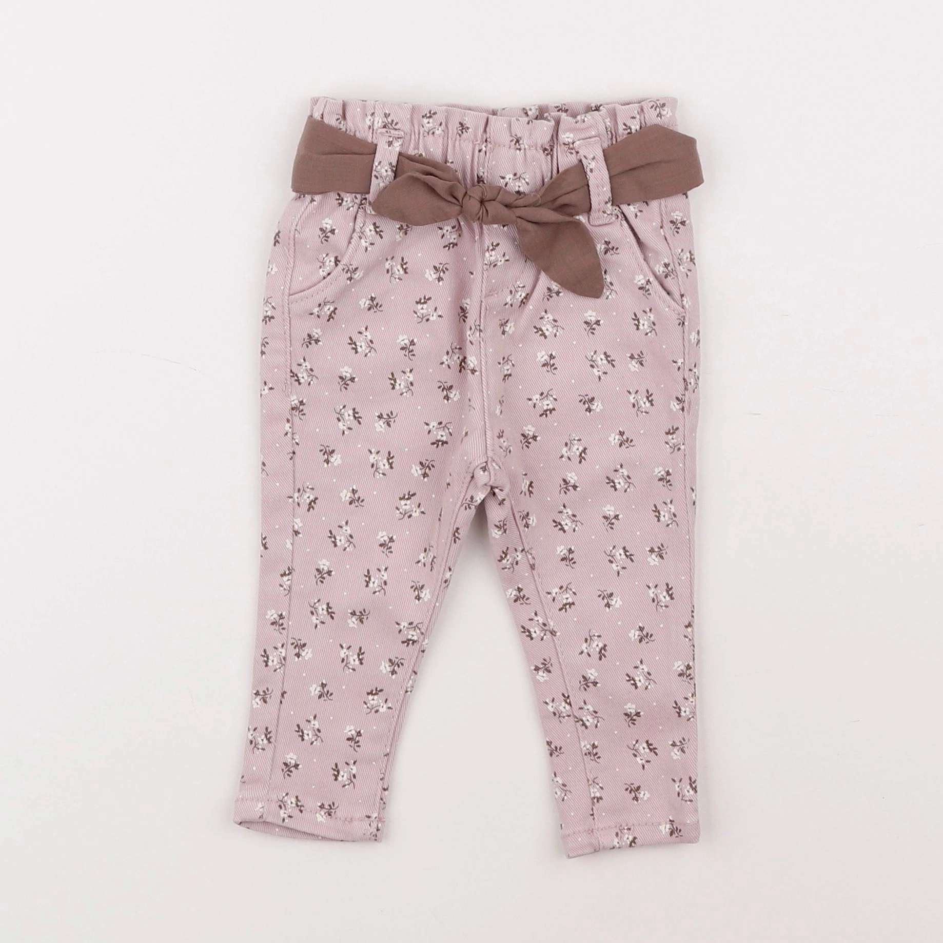 Vertbaudet - pantalon violet - 3 mois