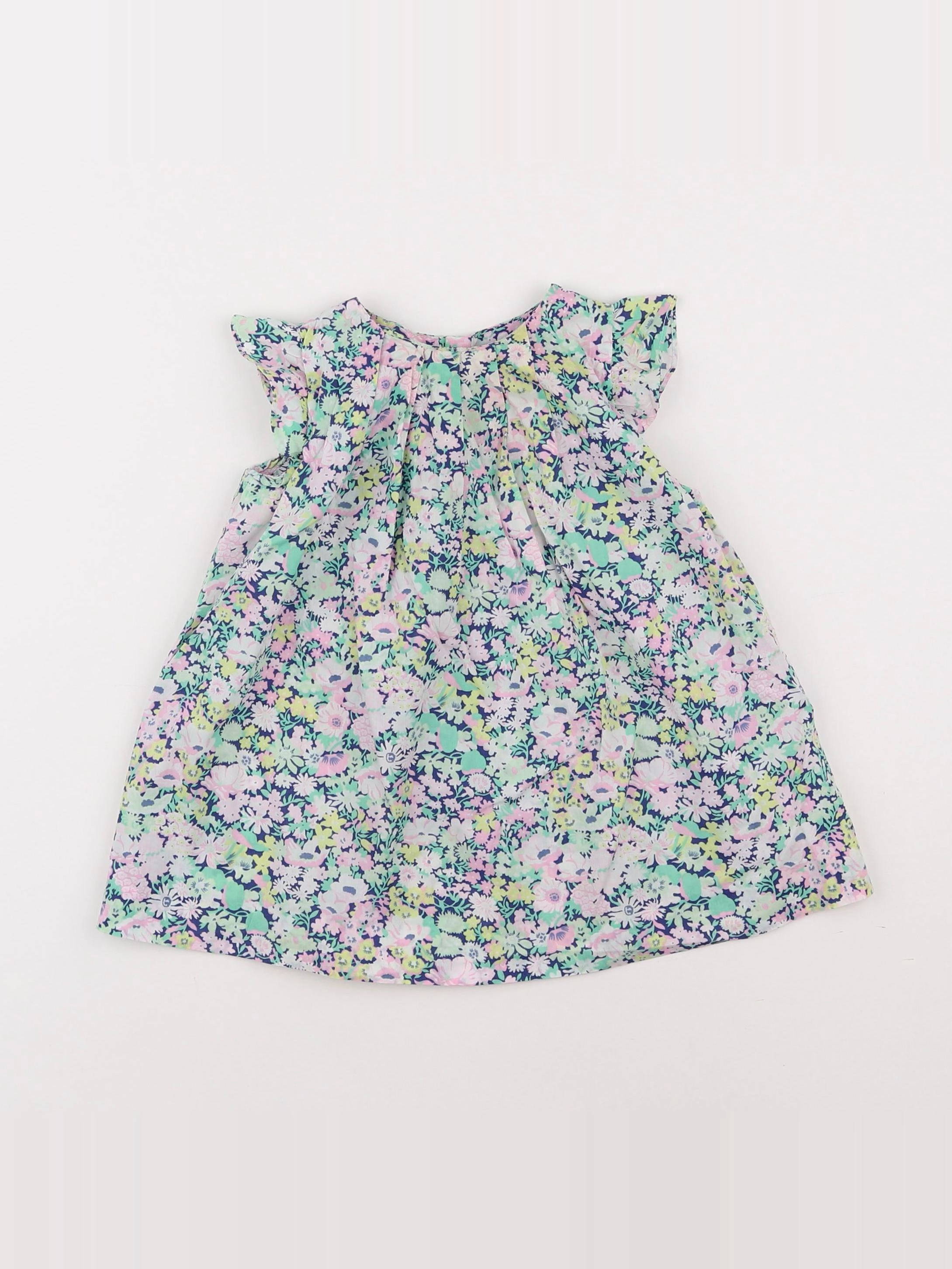 Jacadi - robe liberty multicolore - 12 mois