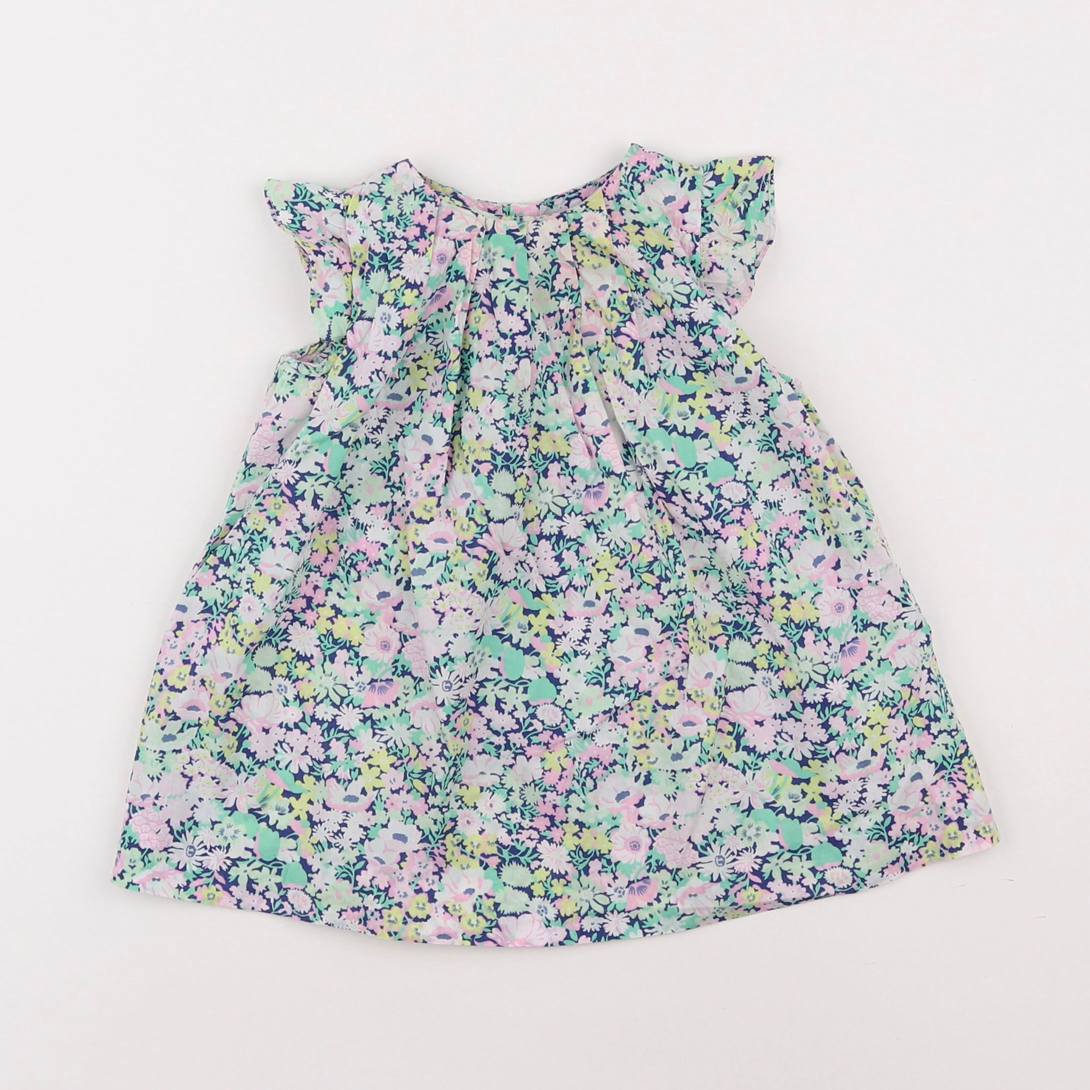 Jacadi - robe liberty multicolore - 12 mois