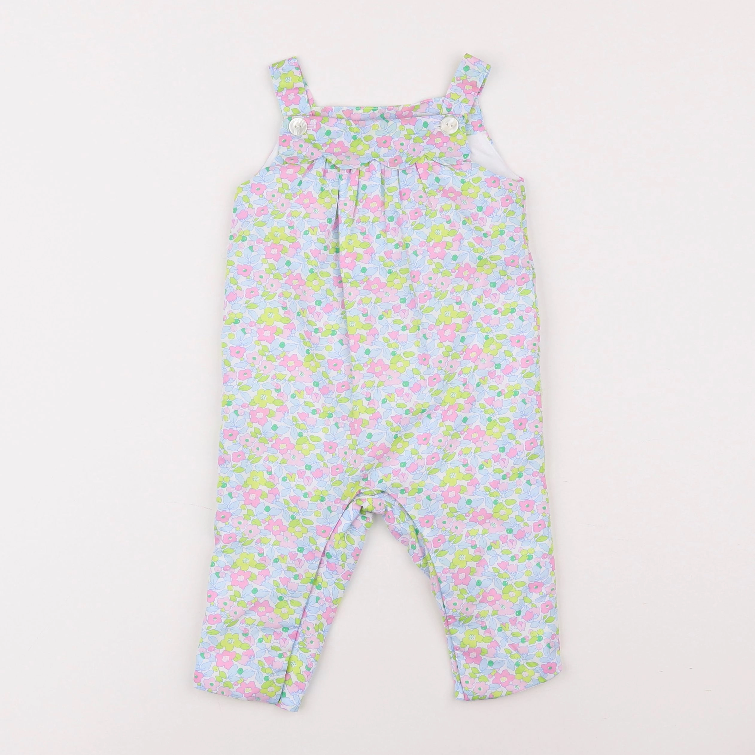 Jacadi - salopette liberty multicolore - 6 mois
