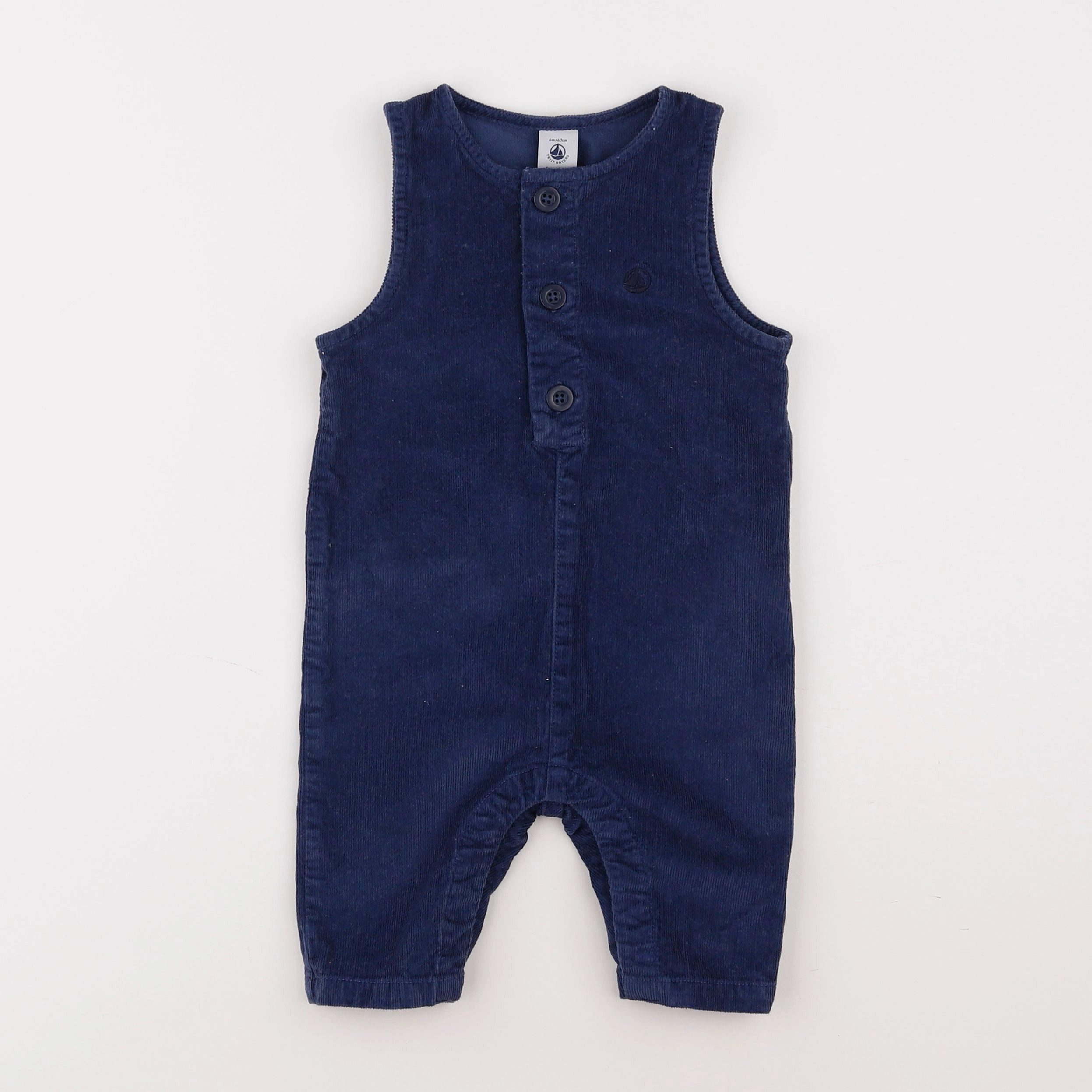 Petit Bateau - combinaison bleu - 6 mois