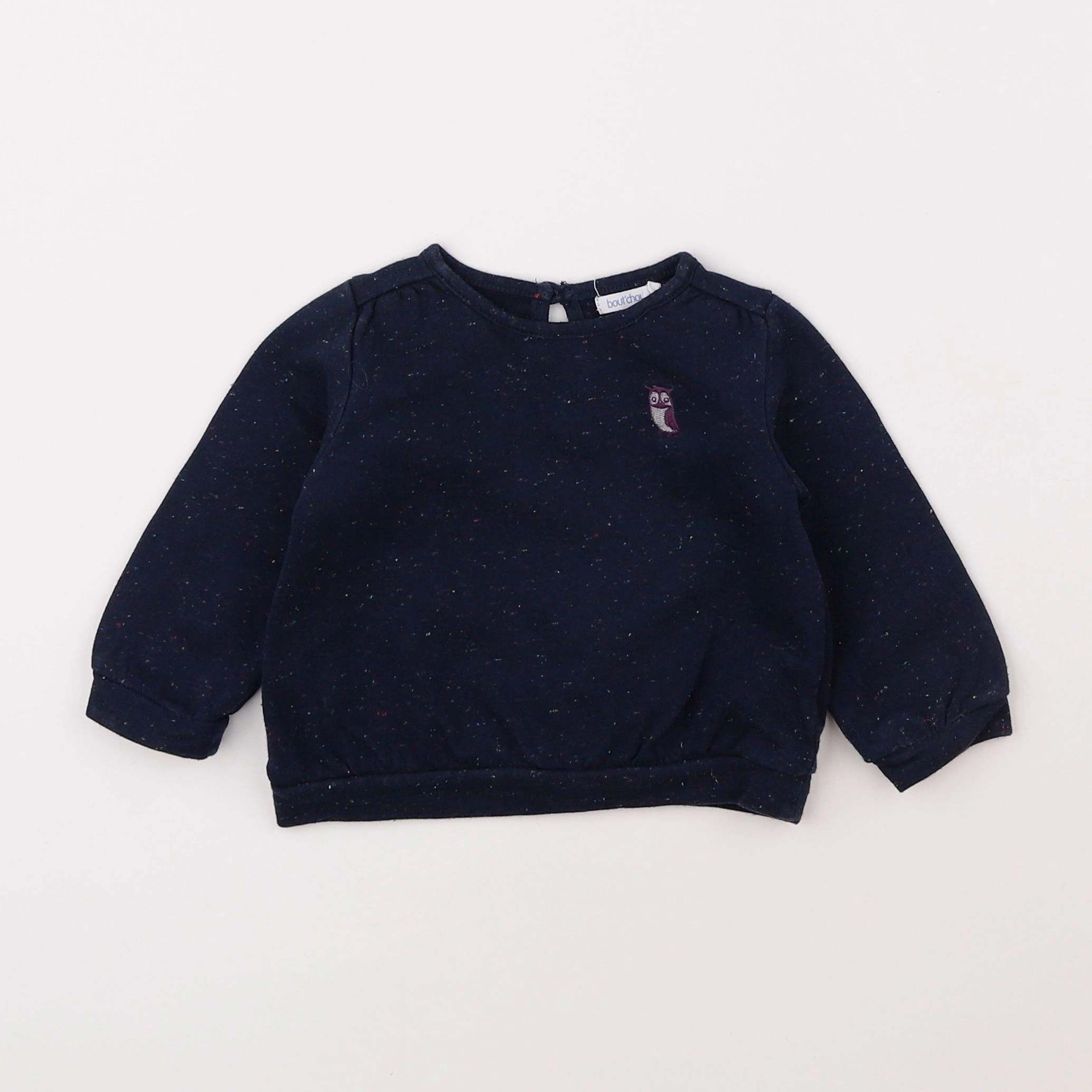 Boutchou - sweat bleu - 6 mois