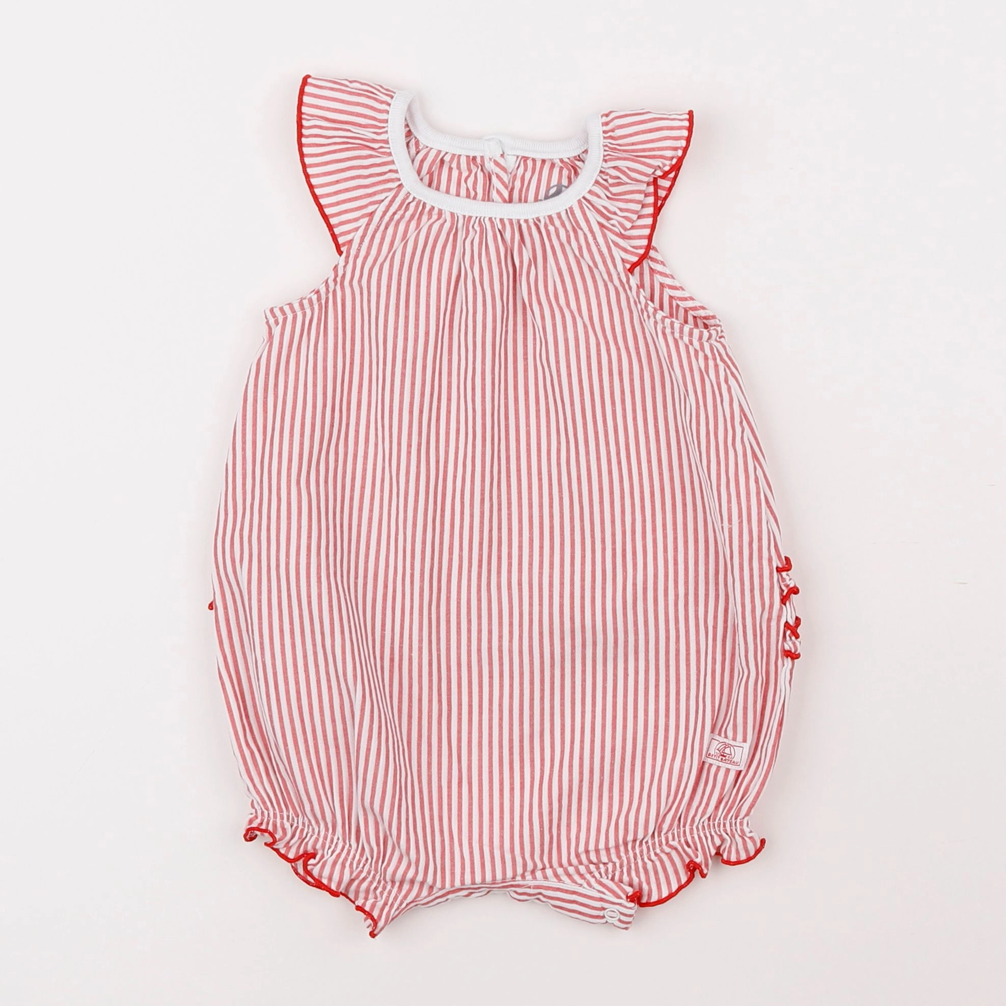 Petit Bateau - combinaison rouge - 6 mois