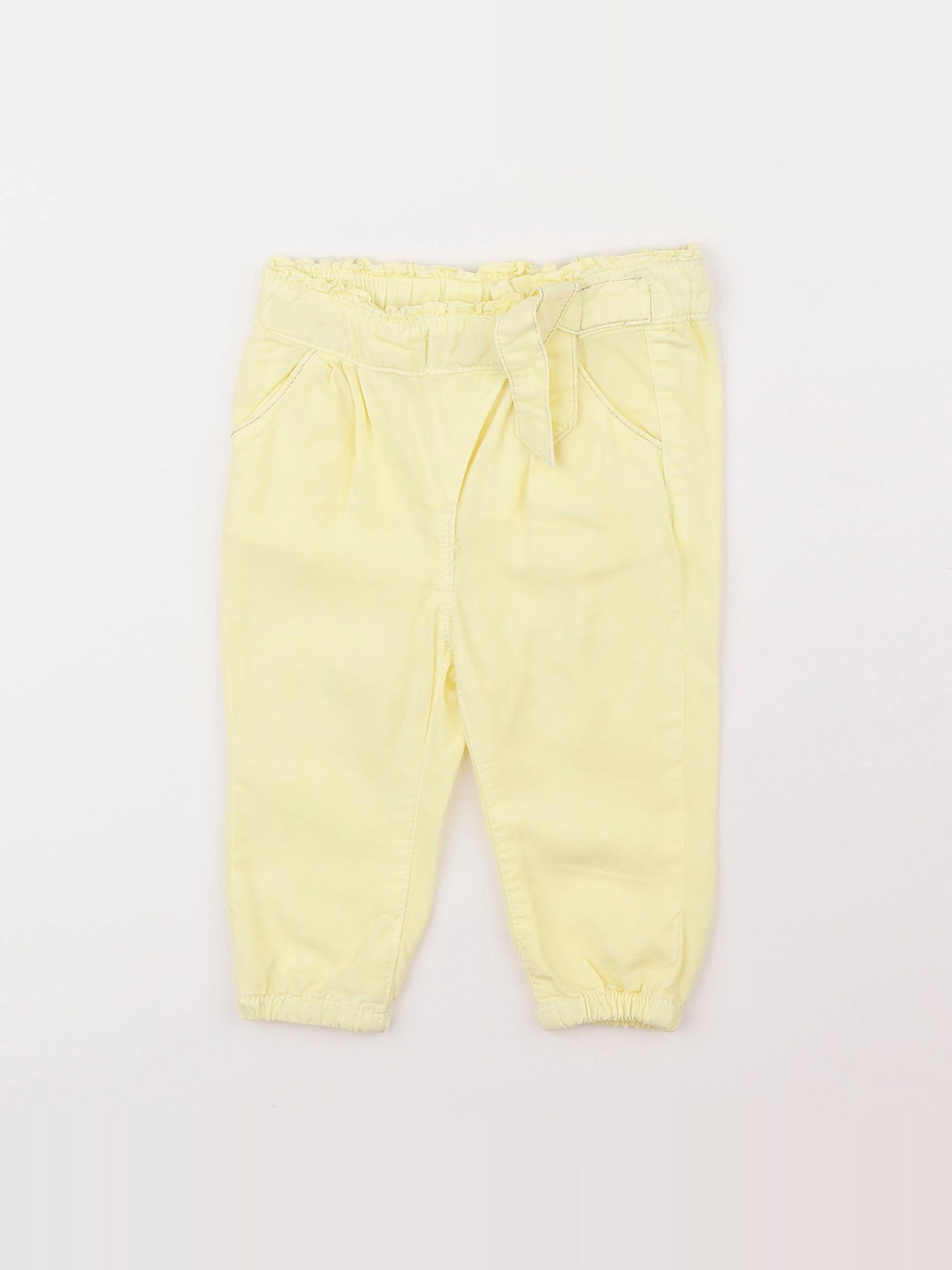 Tape à l'oeil - pantalon jaune - 6 mois