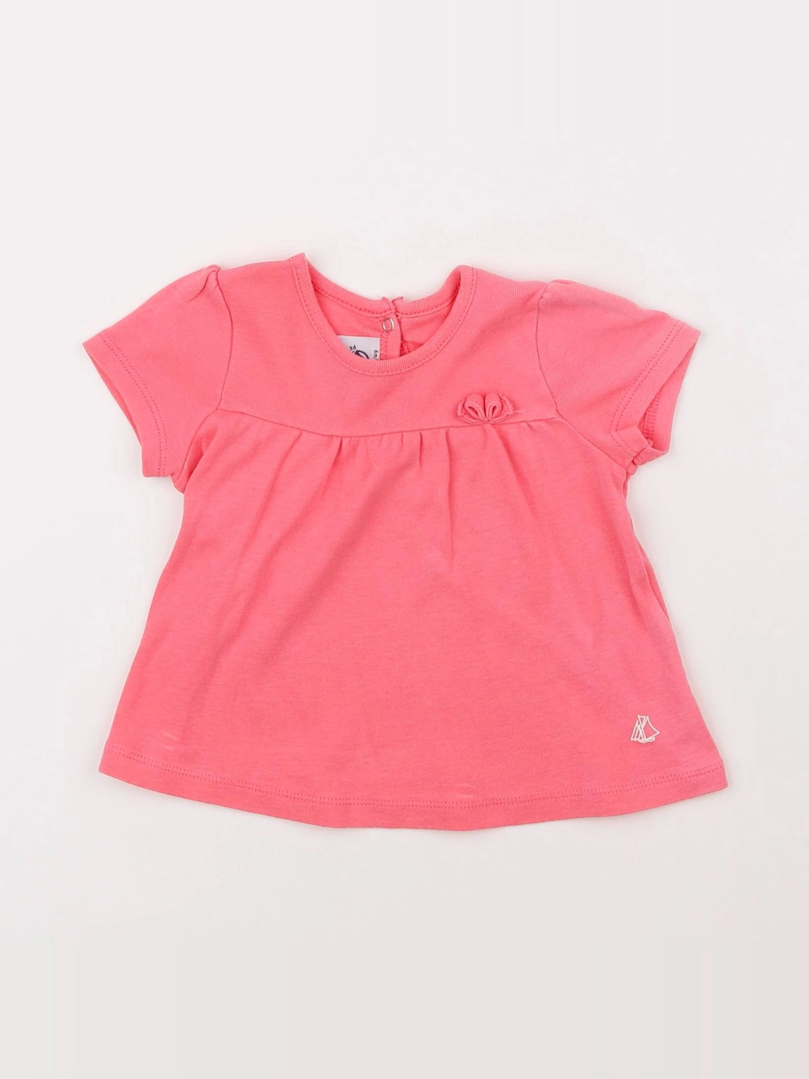 Petit Bateau - tee-shirt rose - 6 mois