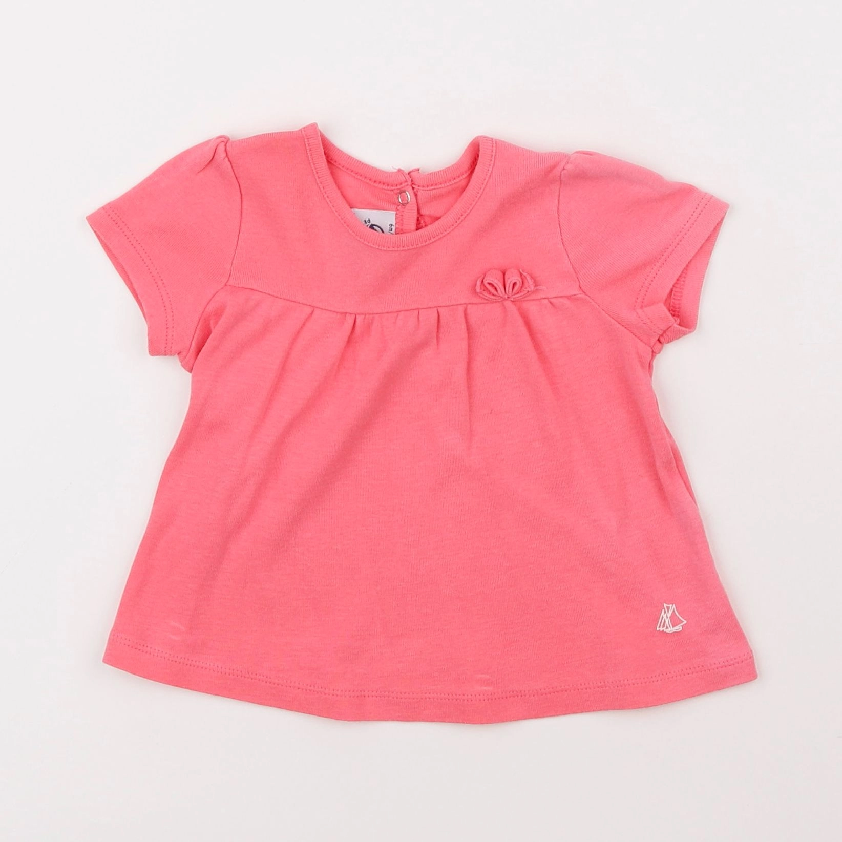 Petit Bateau - tee-shirt rose - 6 mois