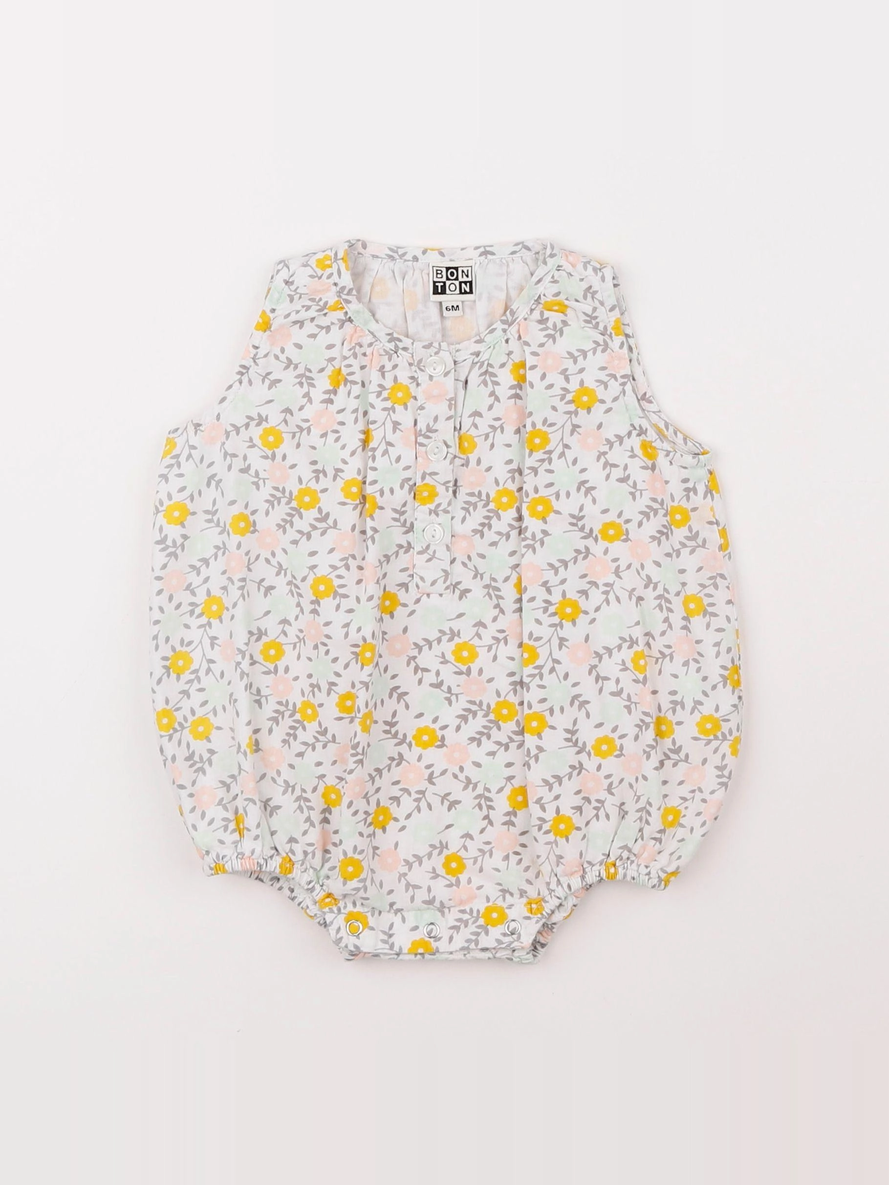 Bonton - combinaison blanc - 6 mois
