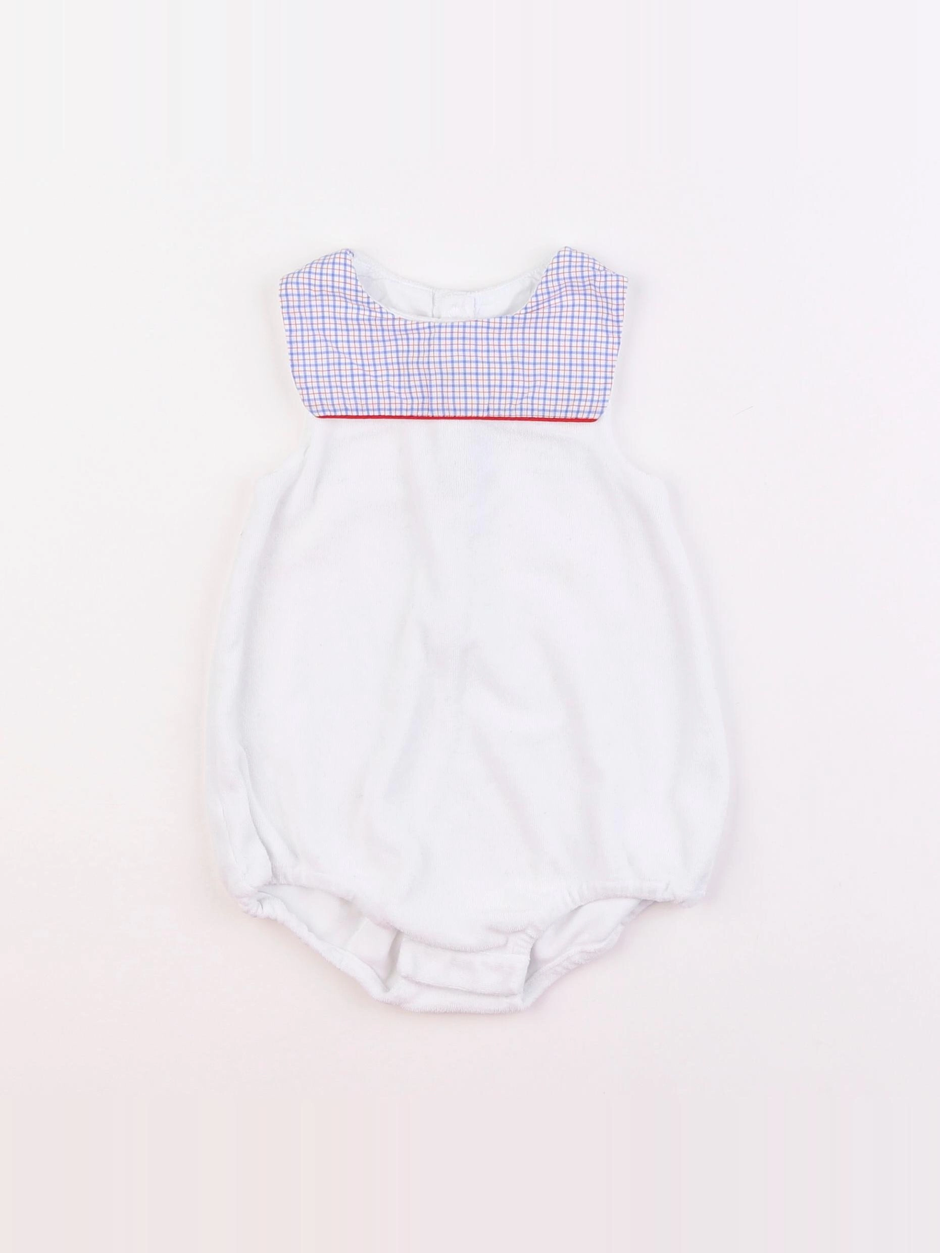 Jacadi - combinaison velours blanc - 12 mois