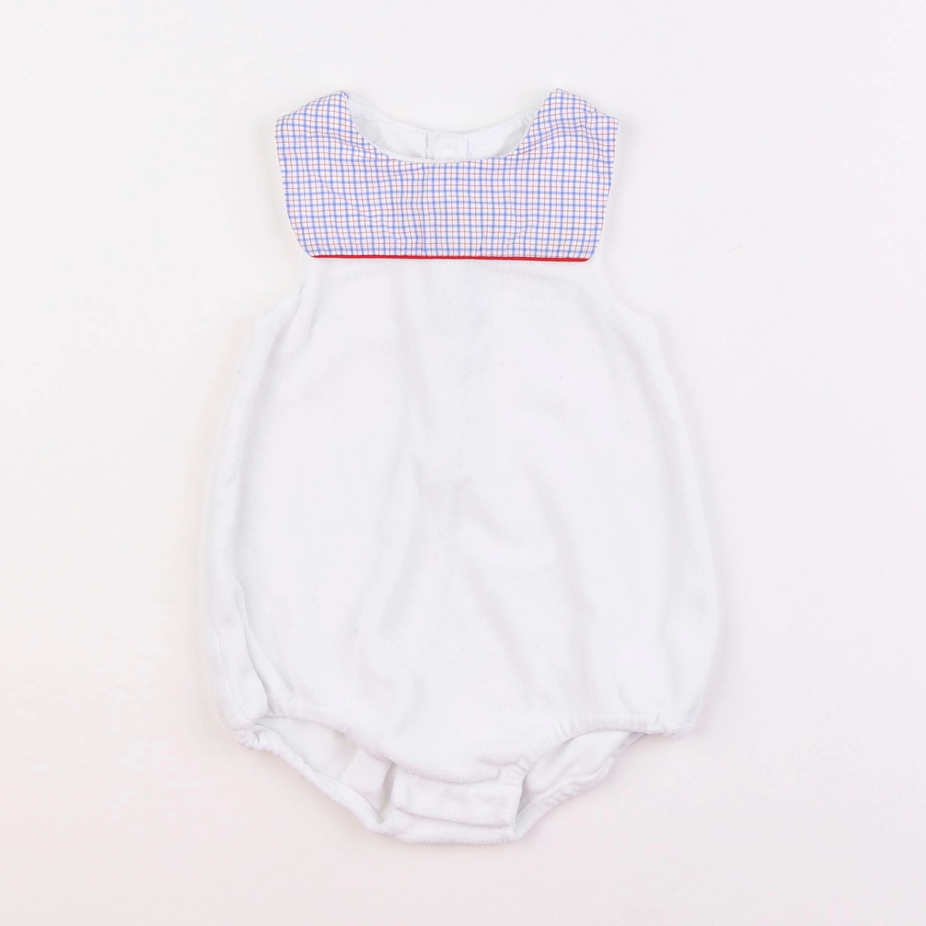 Jacadi - combinaison velours blanc - 12 mois