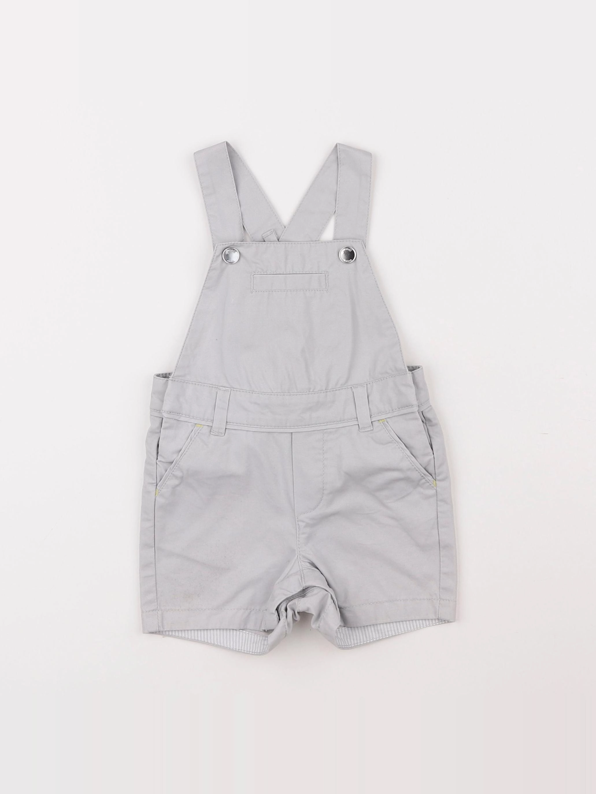 Jacadi - salopette gris - 6 mois