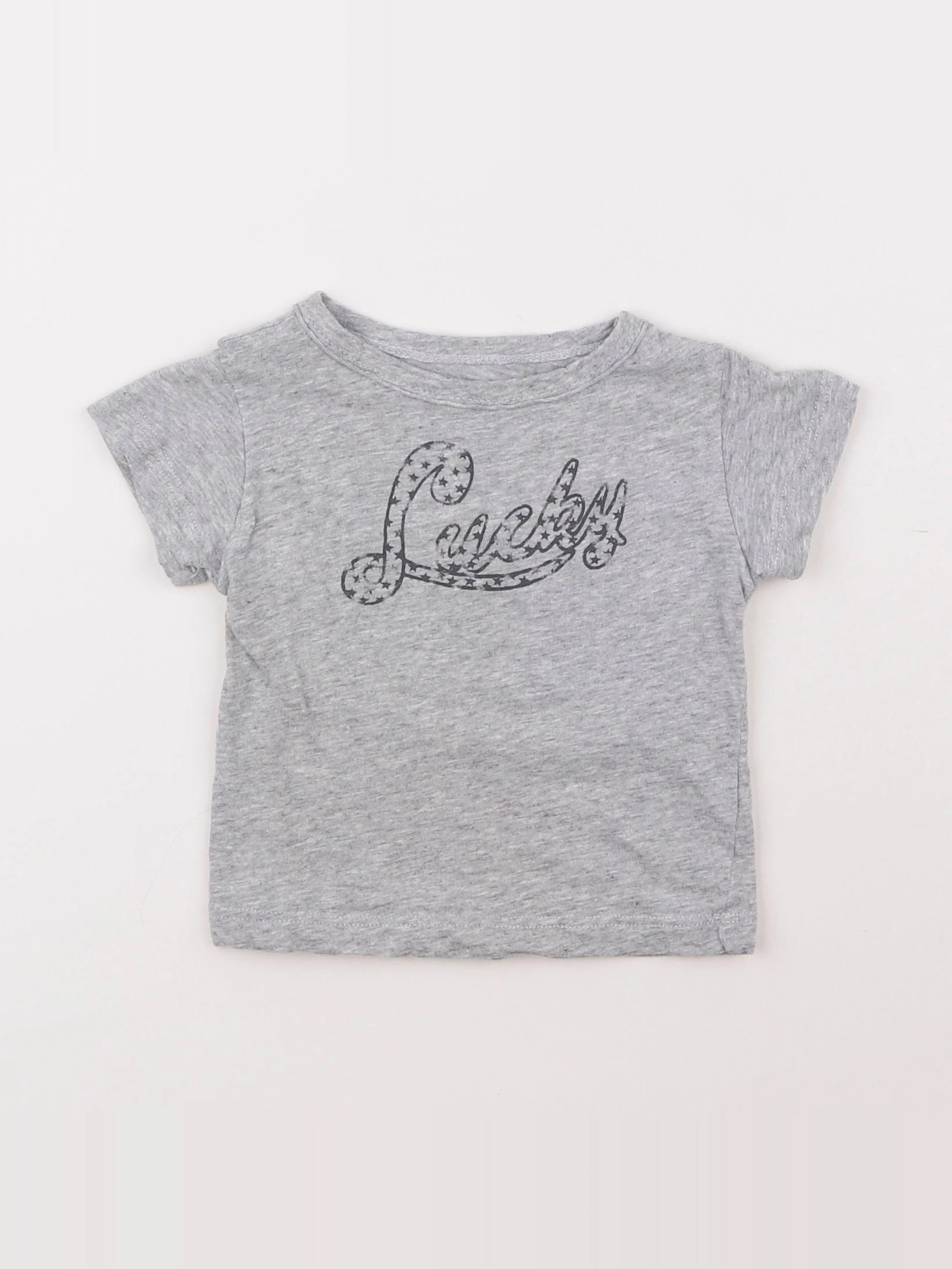 Louis Louise - tee-shirt gris - 3 mois