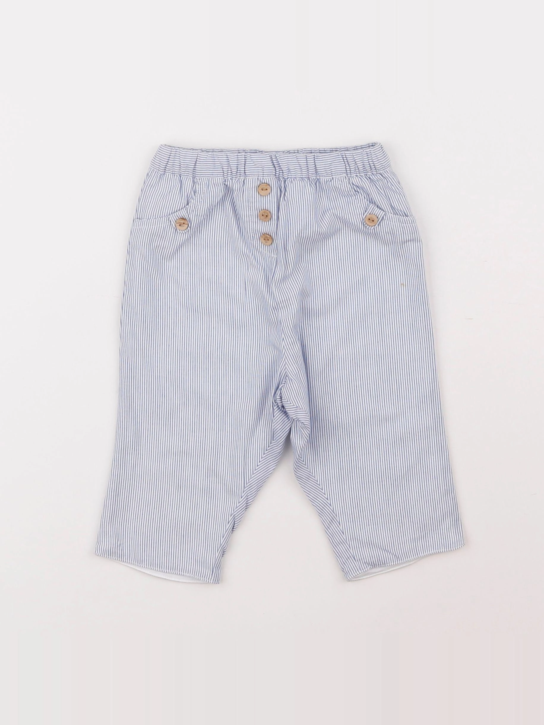 Cyrillus - pantalon bleu - 6 mois