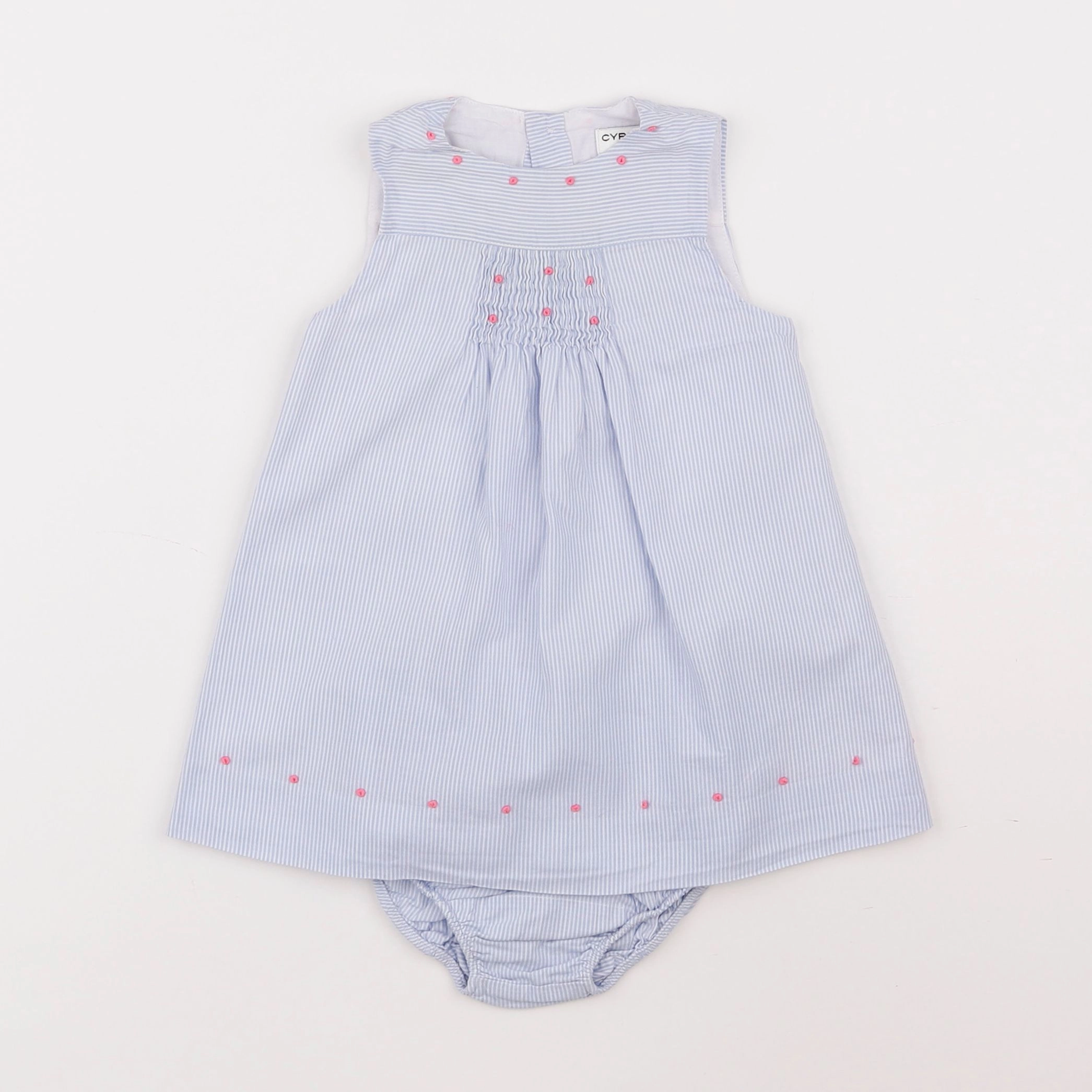 Cyrillus - robe bleu - 6 mois
