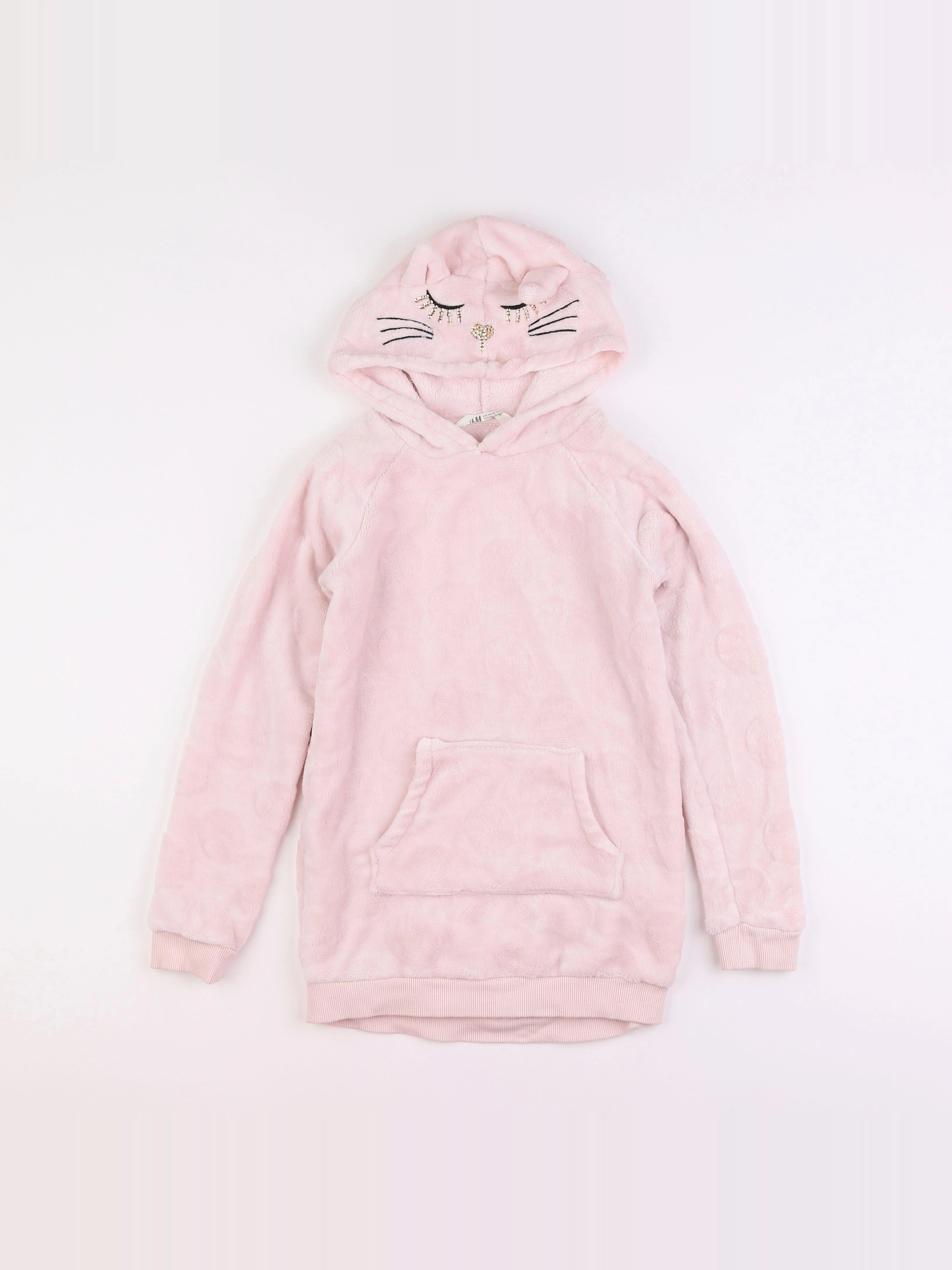 H&M - polaire rose - 8/10 ans