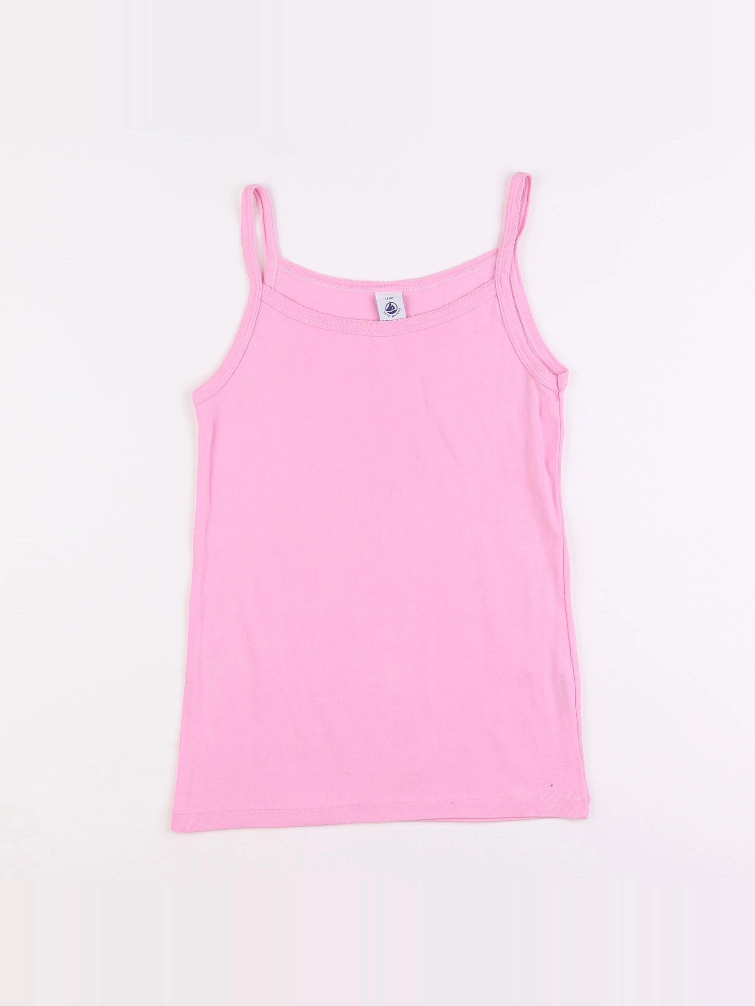Petit Bateau - maillot de corps rose - 16 ans