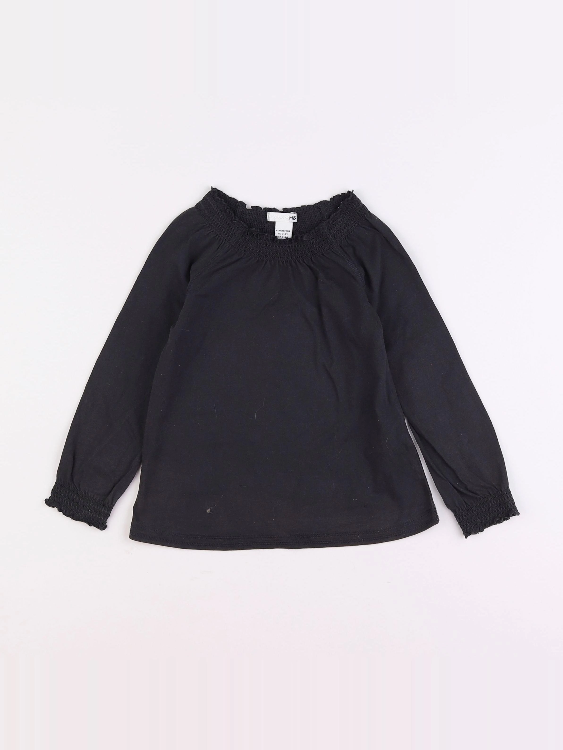 H&M - tee-shirt gris - 2/4 ans