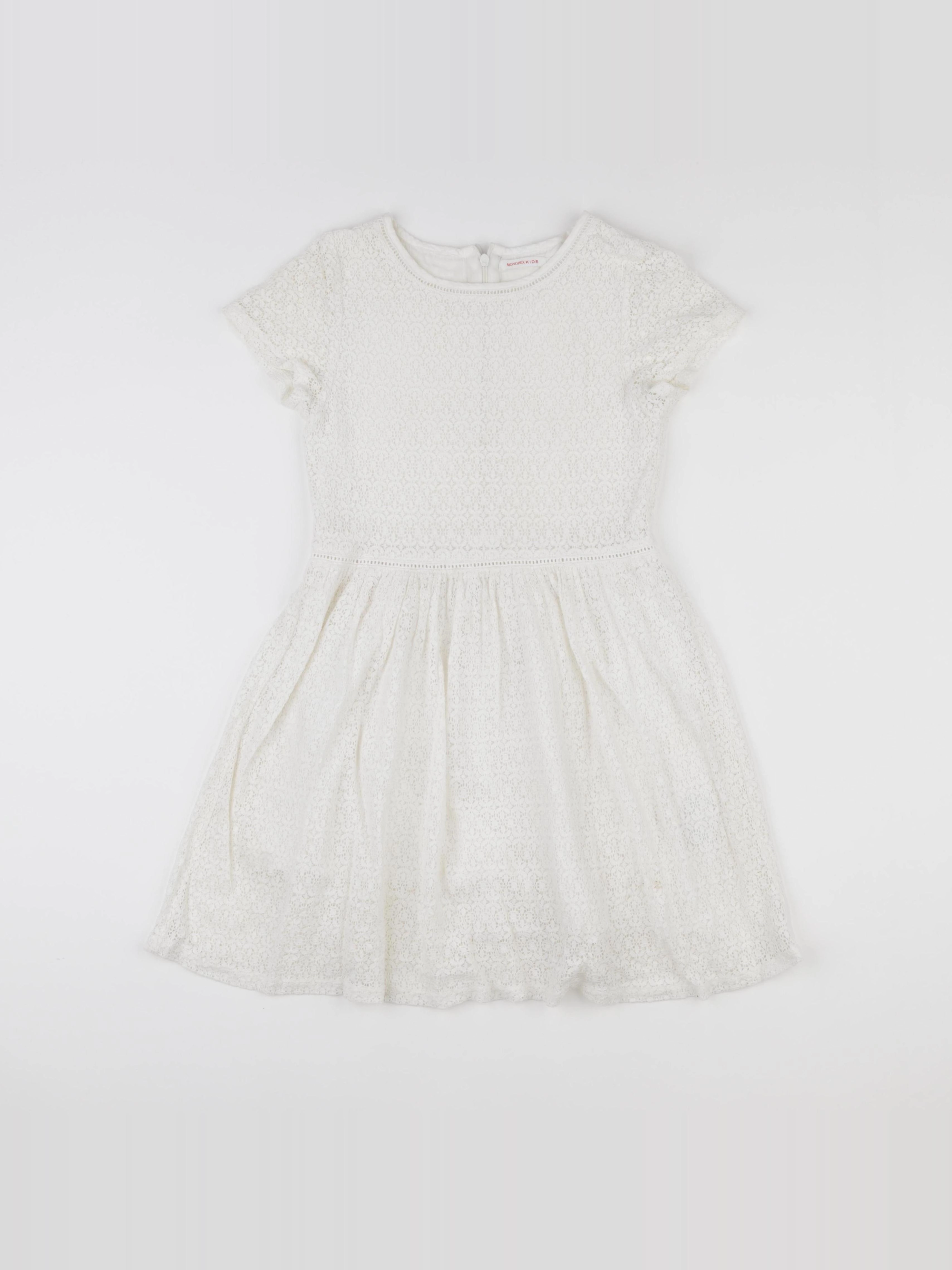 Monoprix - robe blanc - 8 ans