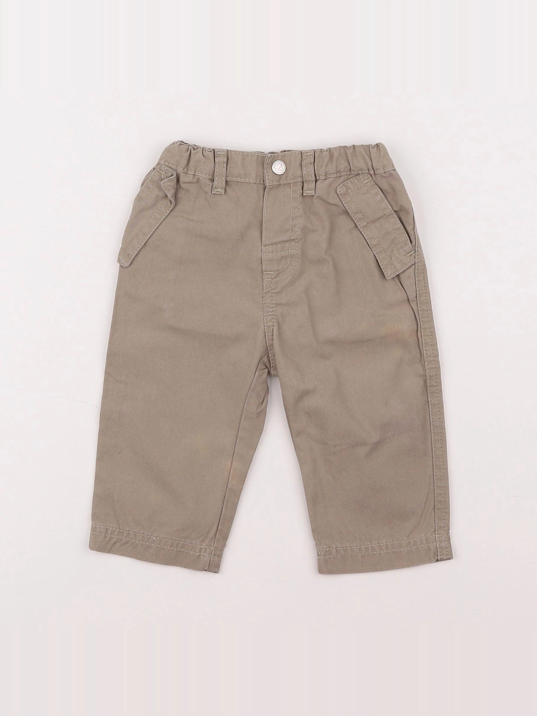 Petit Bateau - pantalon vert - 6 mois