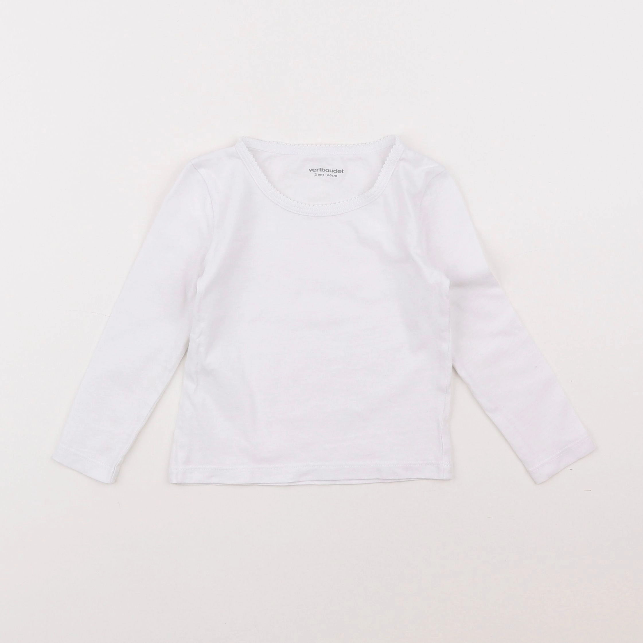 Vertbaudet - maillot de corps blanc - 2 ans