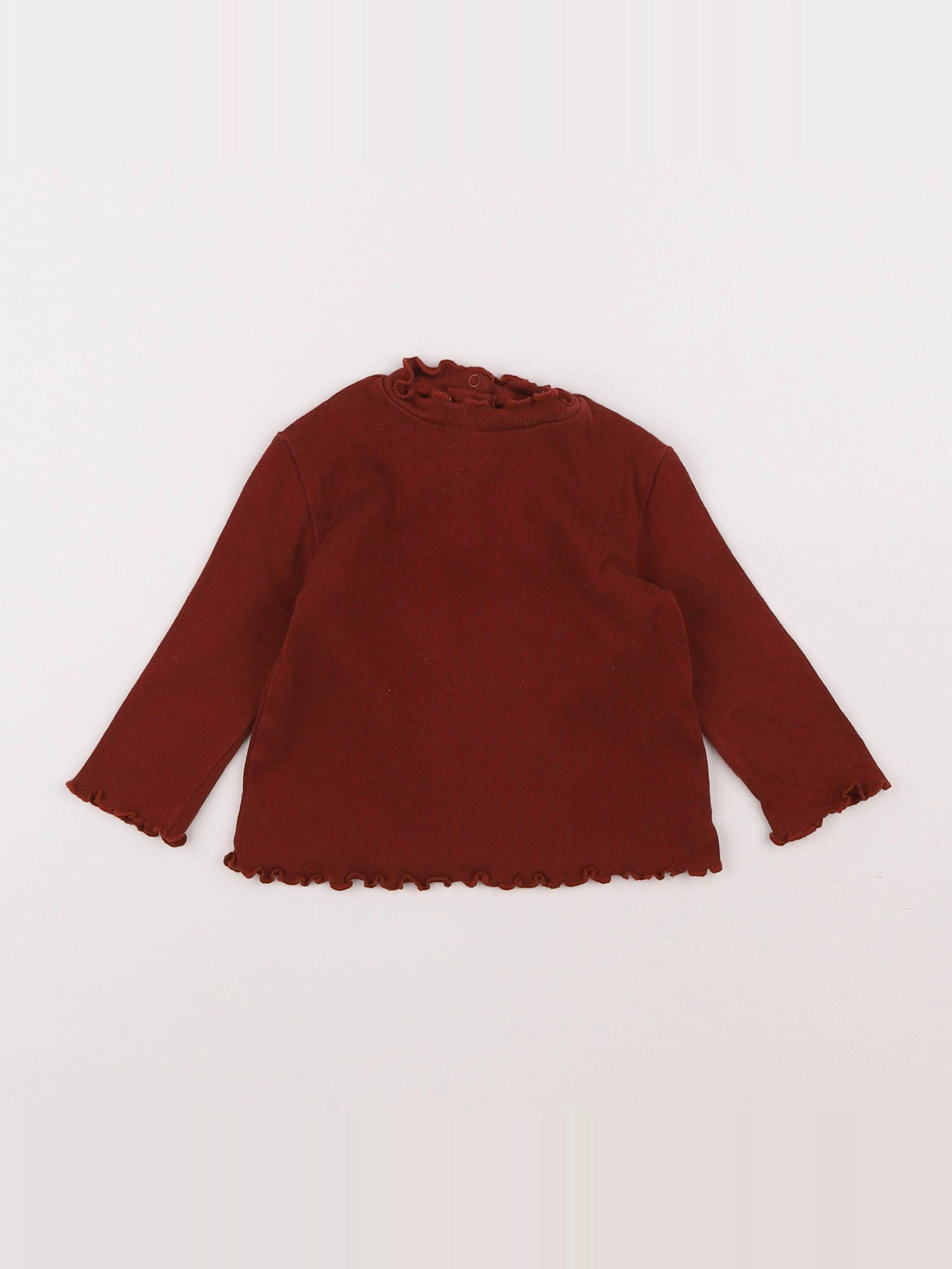 La Redoute - sous-pull rouge - 9 mois