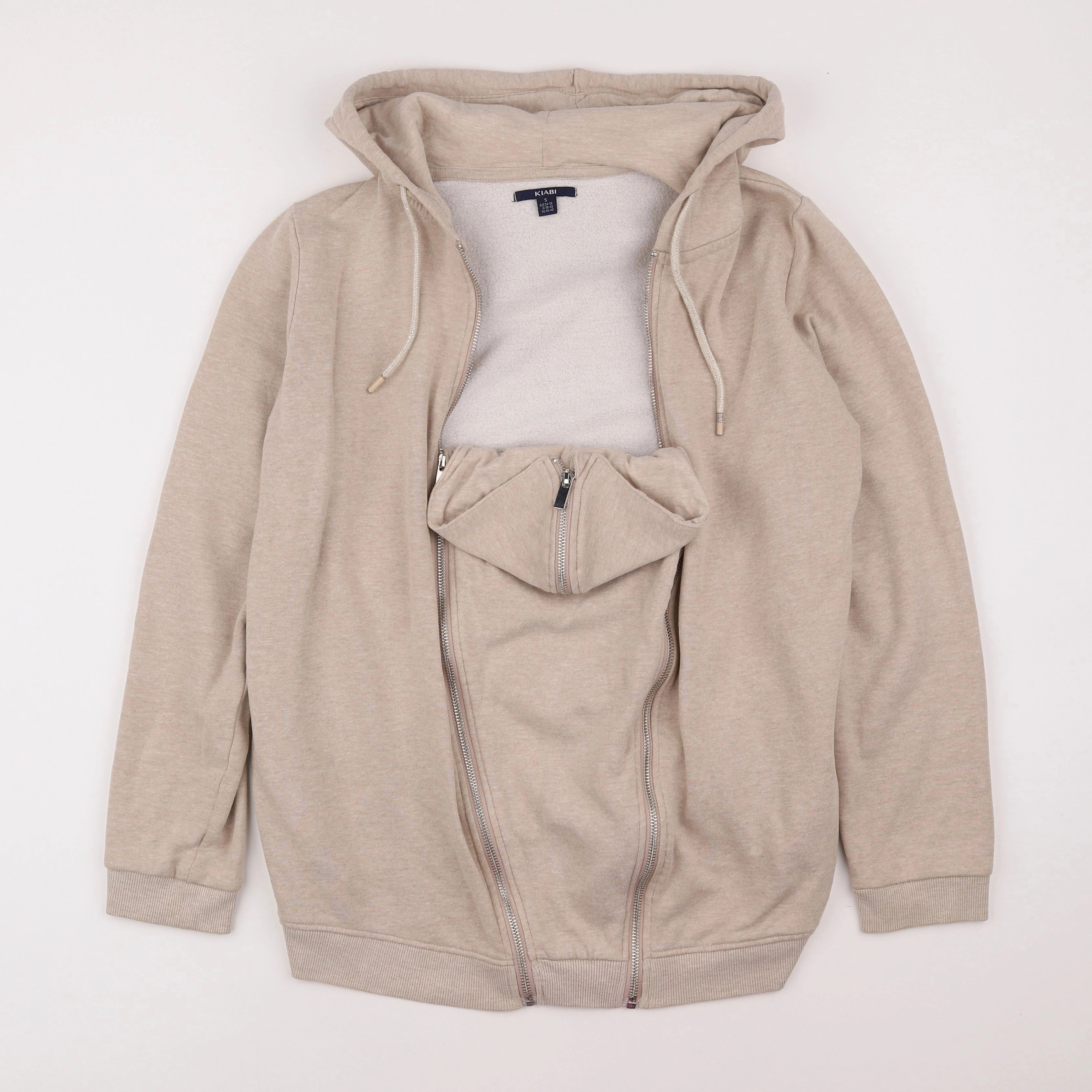 Kiabi - sweat grossesse, allaitement beige - s