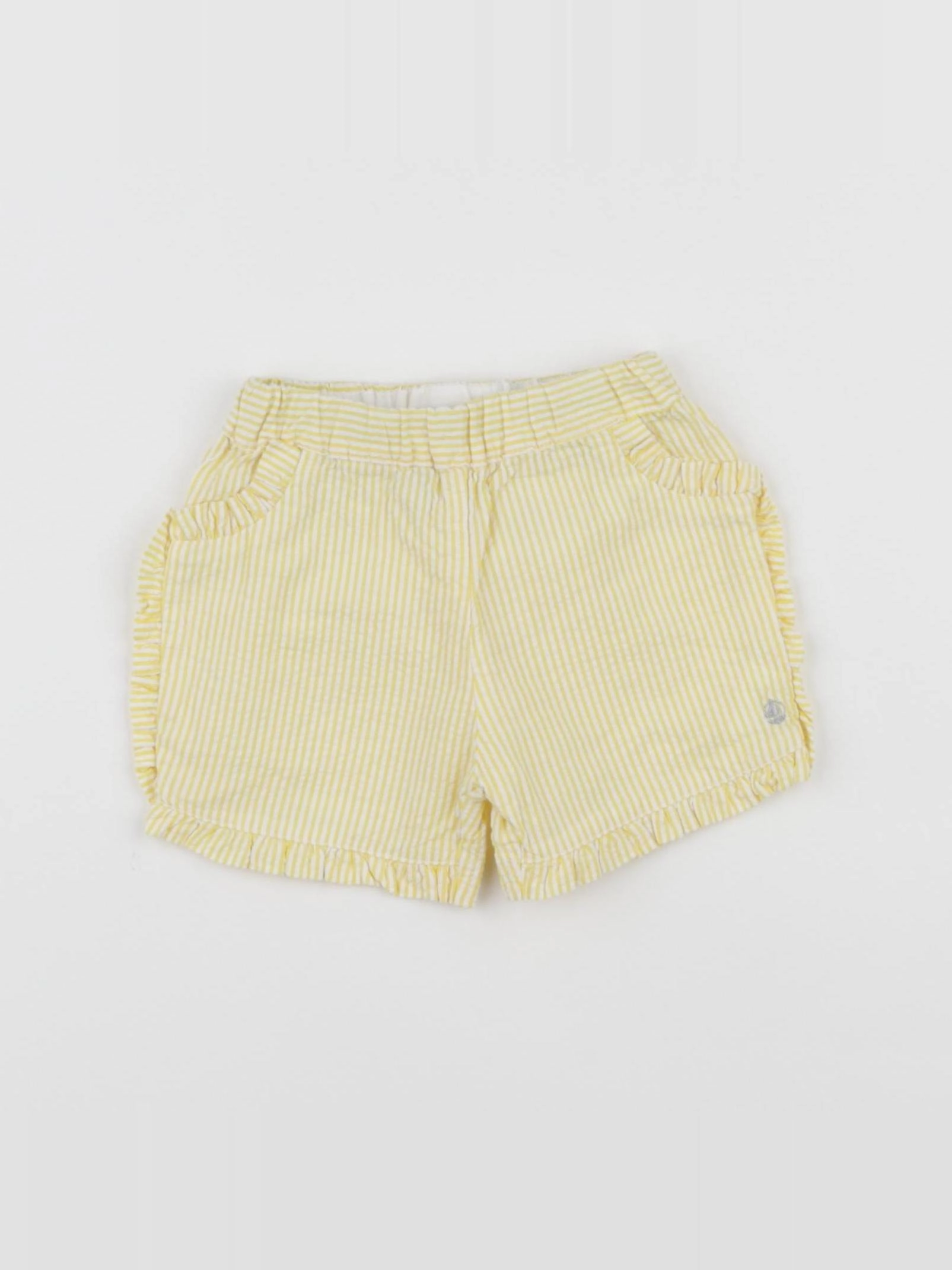 Petit Bateau - short jaune - 12 mois