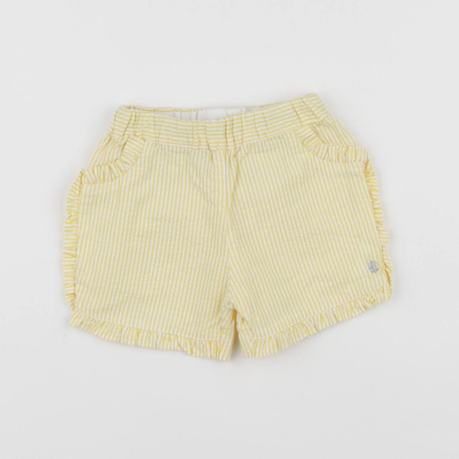 Petit Bateau - short jaune - 12 mois