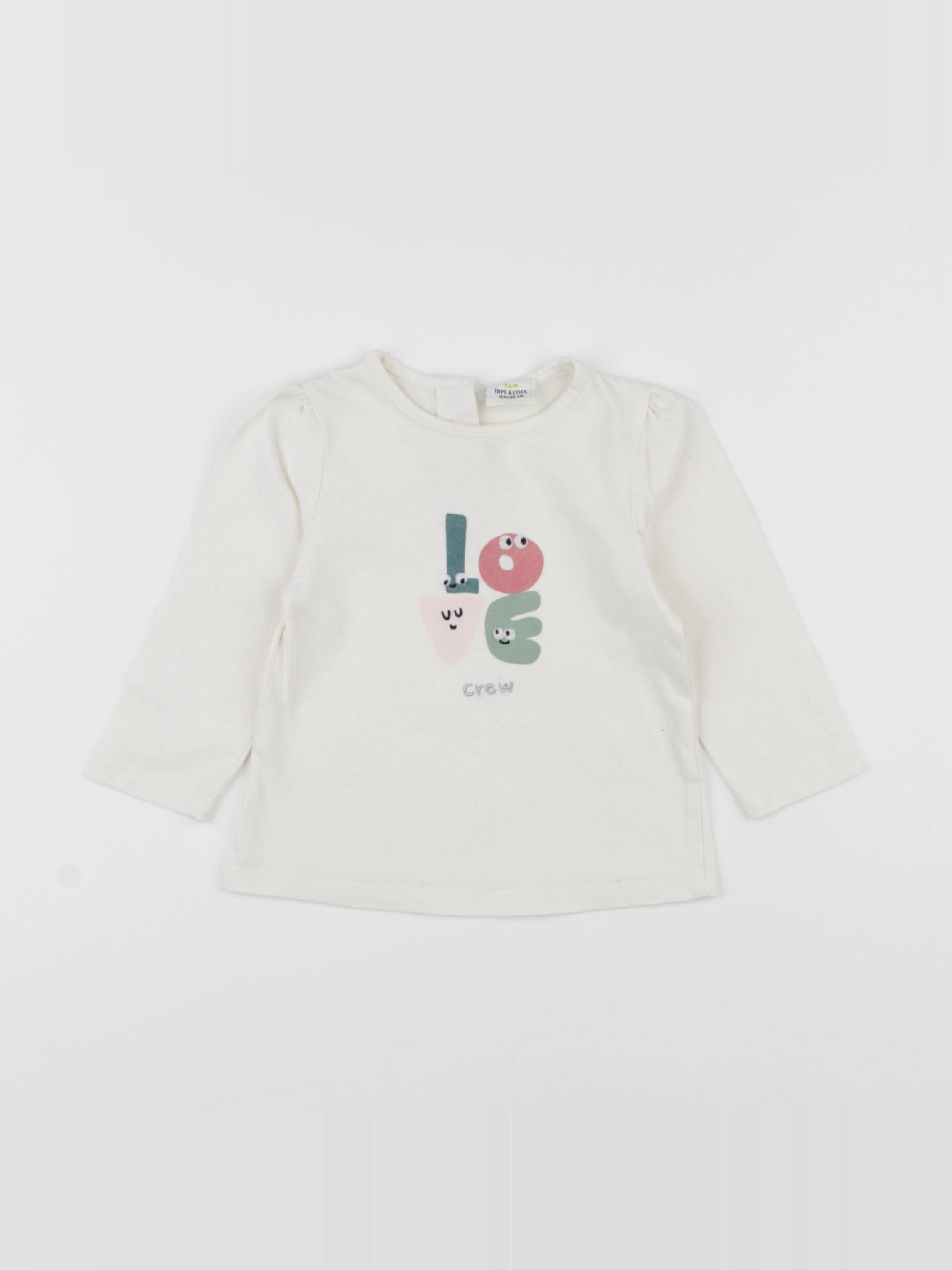 Tape à l'oeil - tee-shirt beige - 18 mois