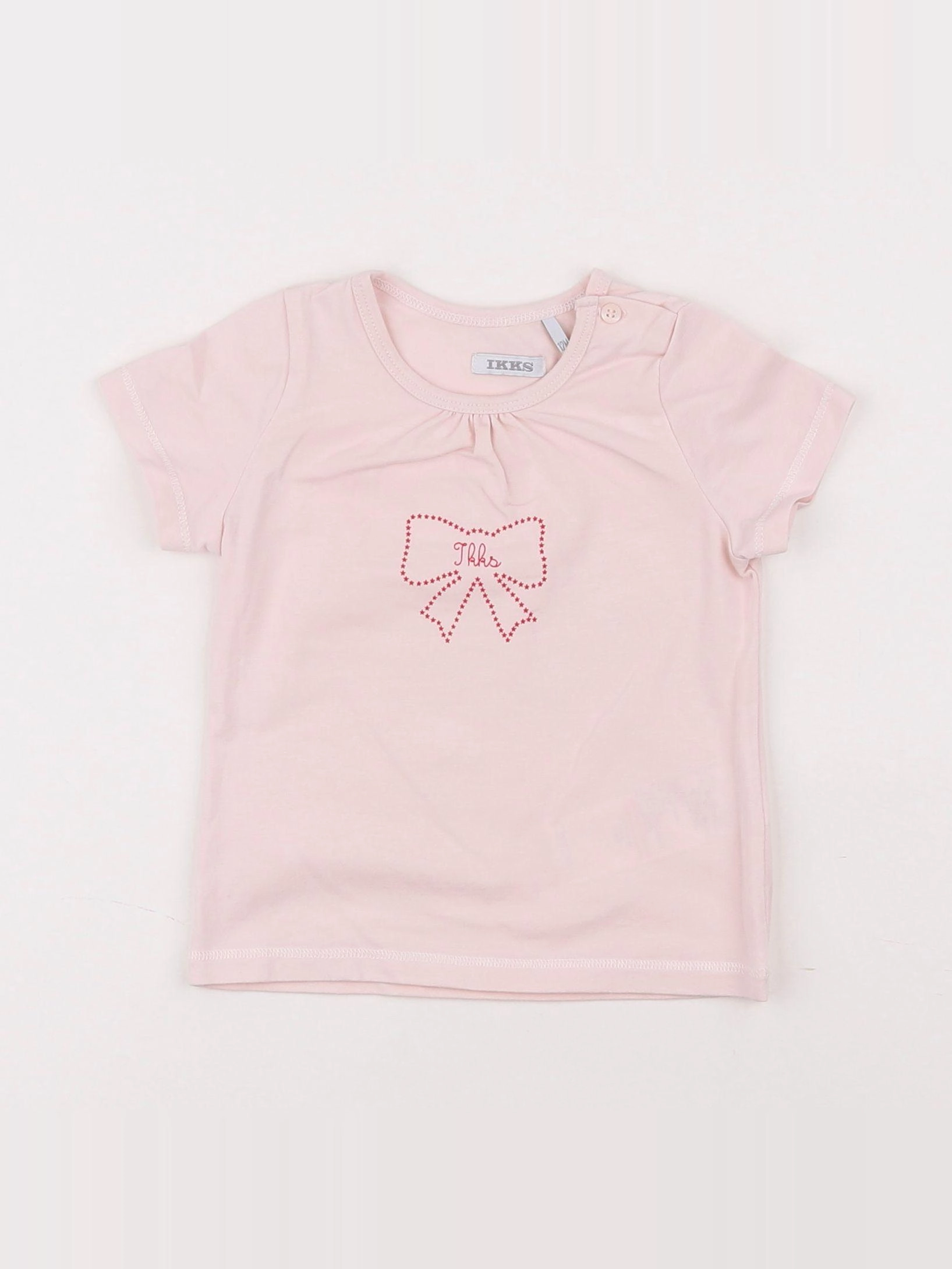 IKKS - tee-shirt rose - 12 mois