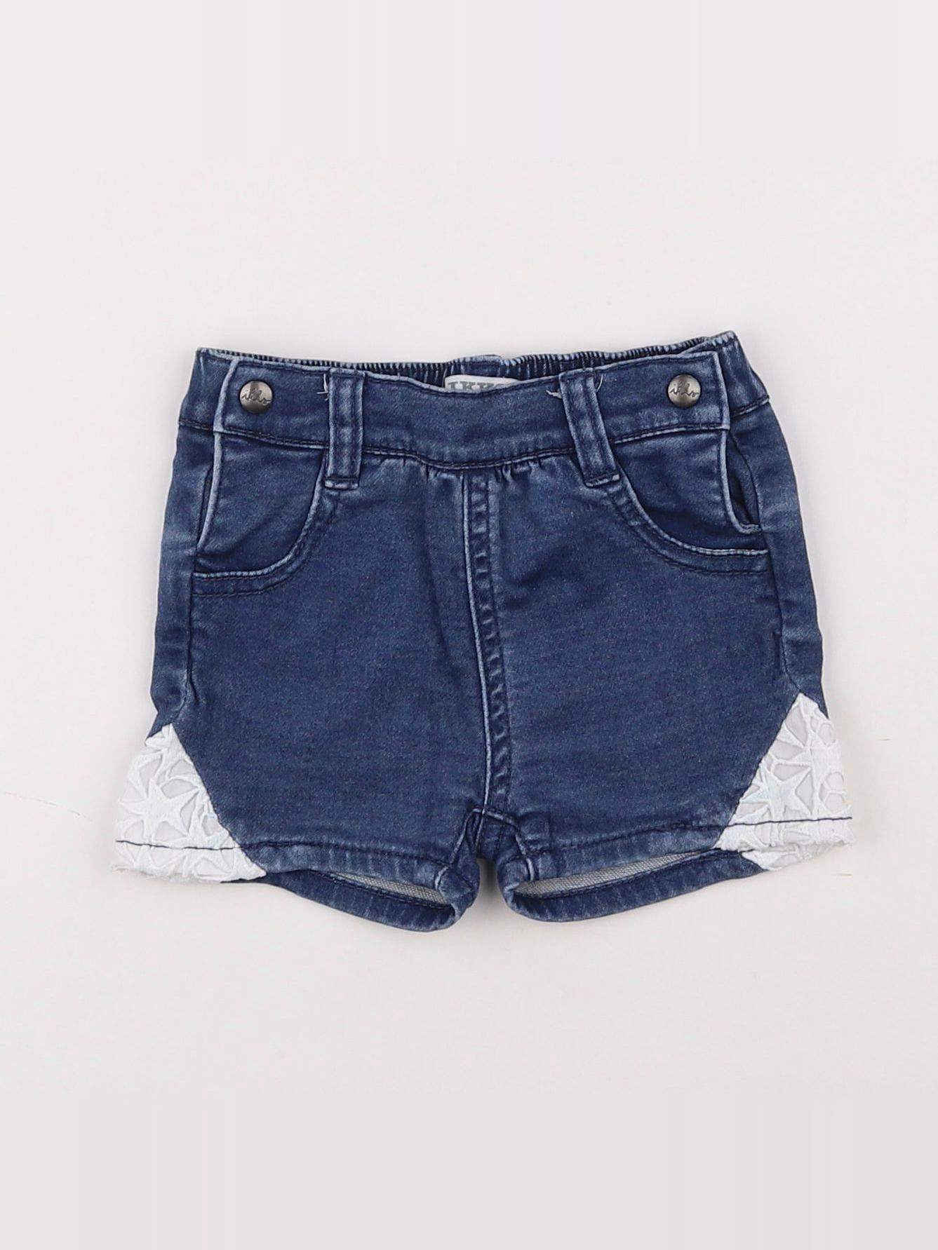 IKKS - short bleu - 12 mois