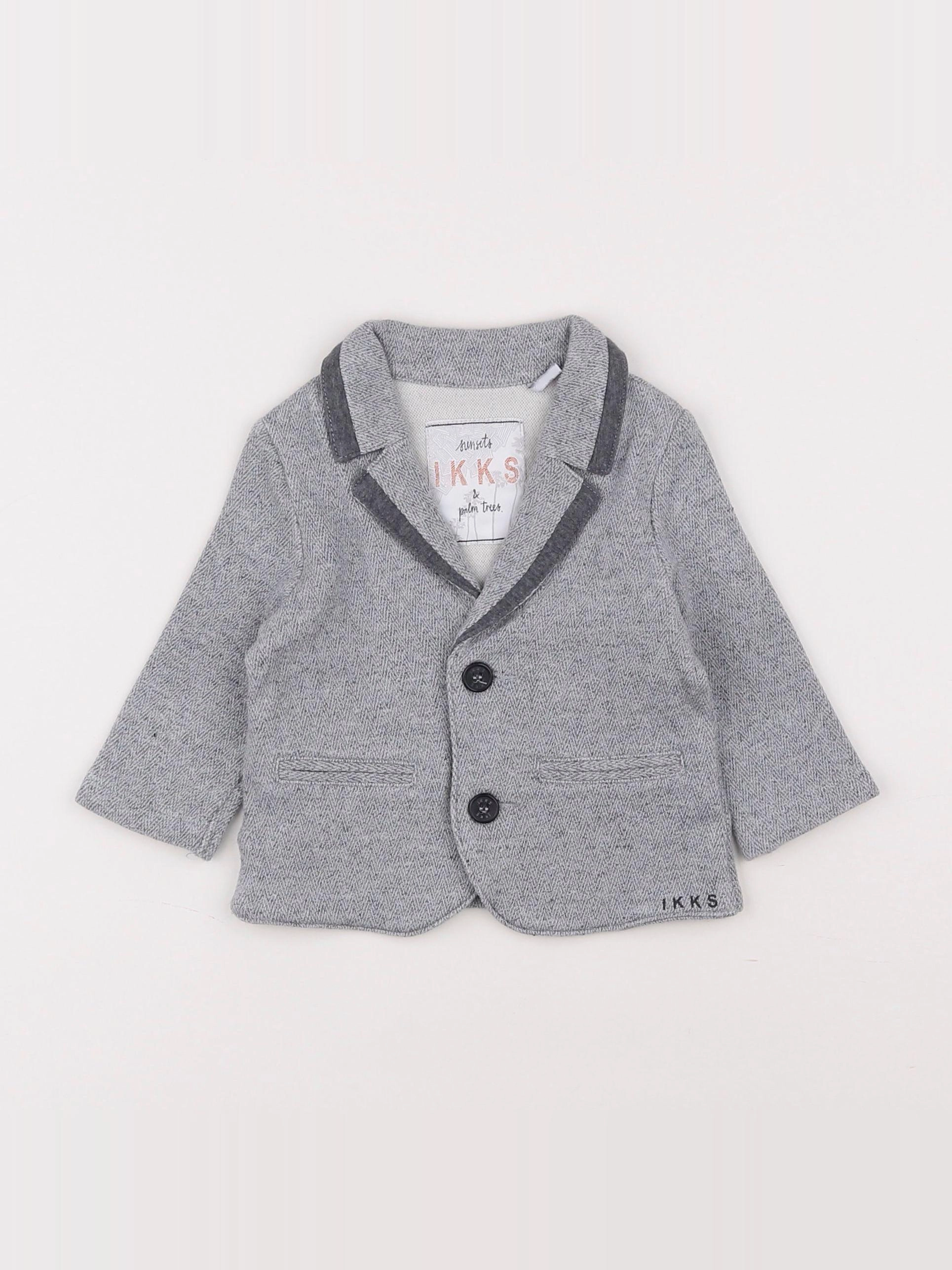IKKS - veste gris - 6 mois