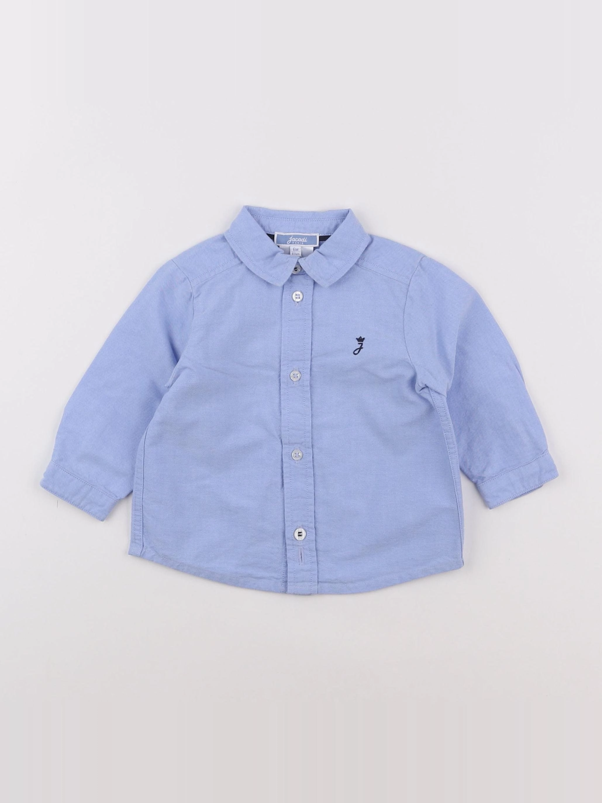 Jacadi - chemise bleu - 6 mois