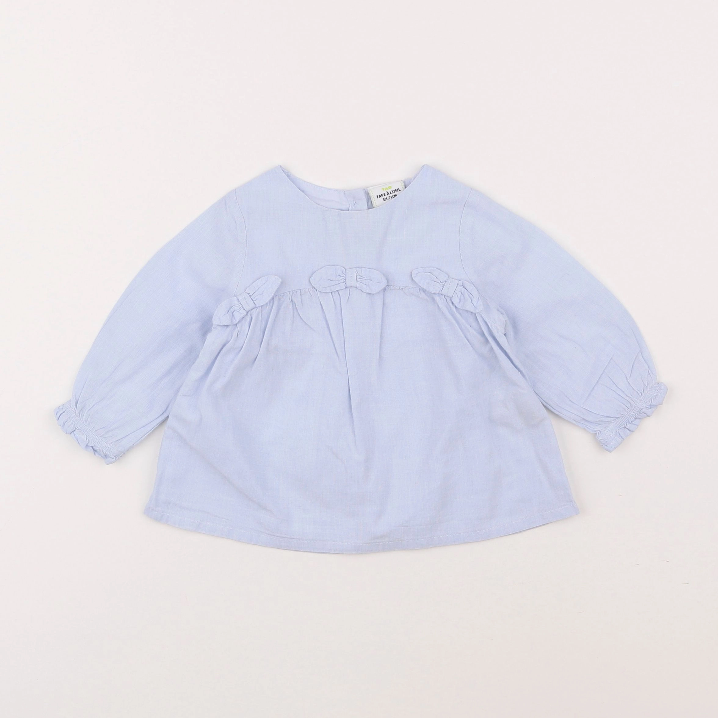 Tape à l'oeil - blouse bleu - 9 mois