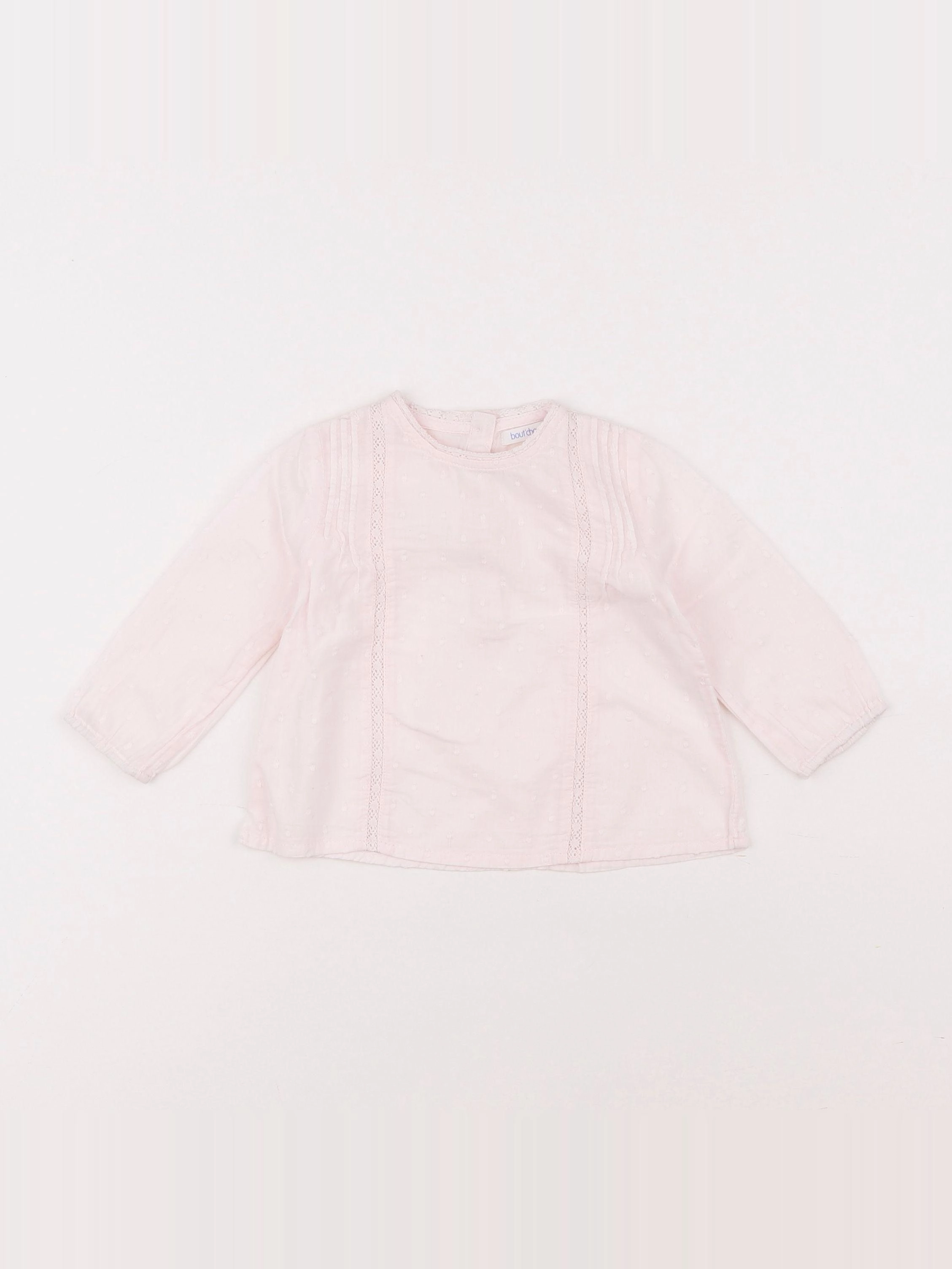 Boutchou - blouse rose - 6 mois