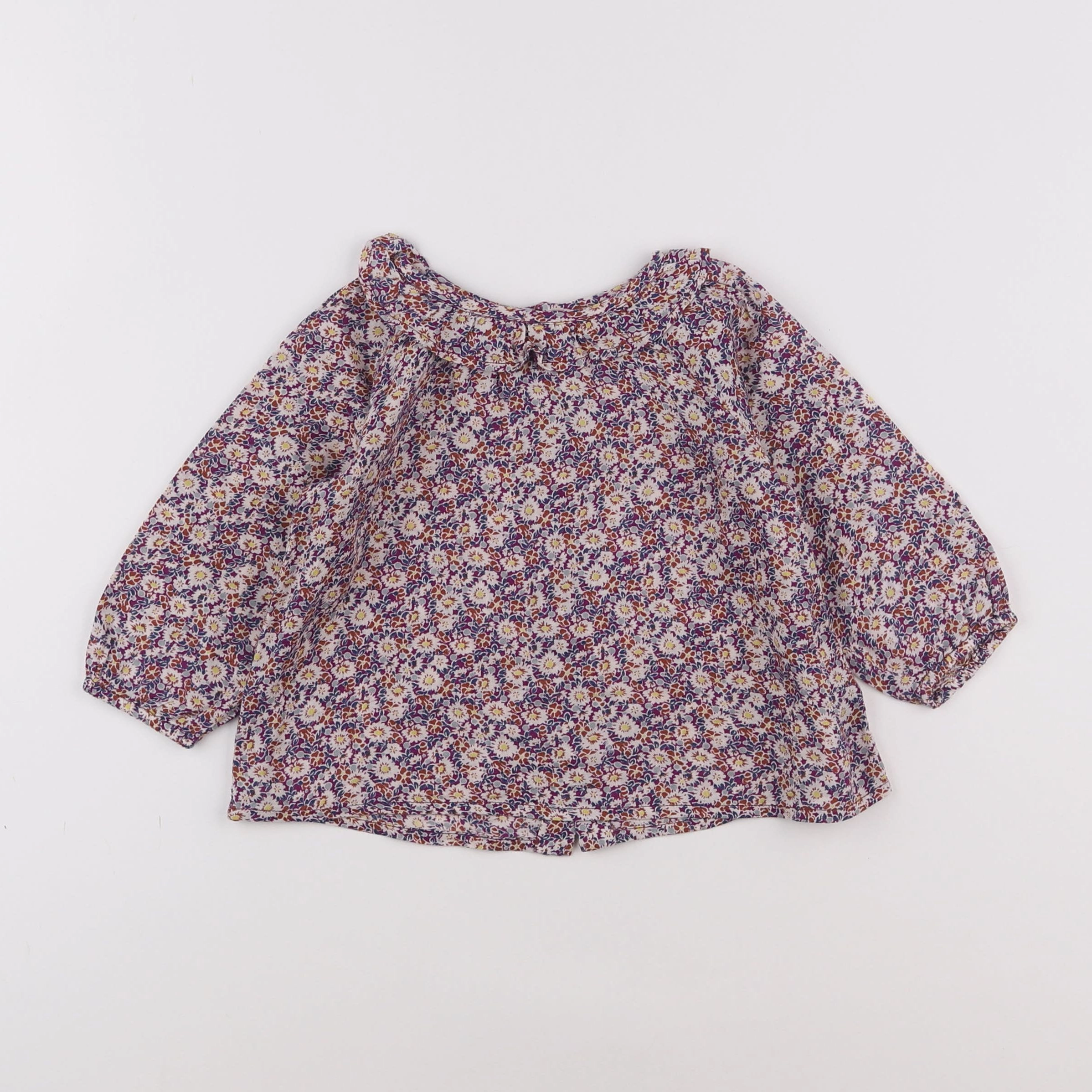 Boutchou - blouse violet - 12 mois