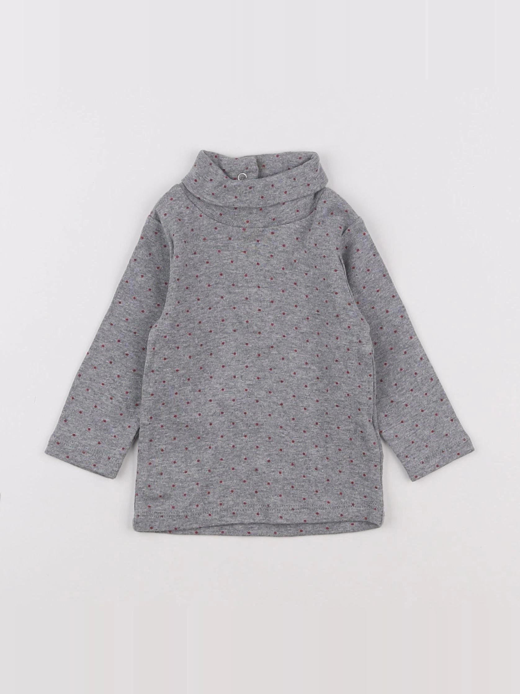 Vertbaudet - sous-pull gris - 6 mois