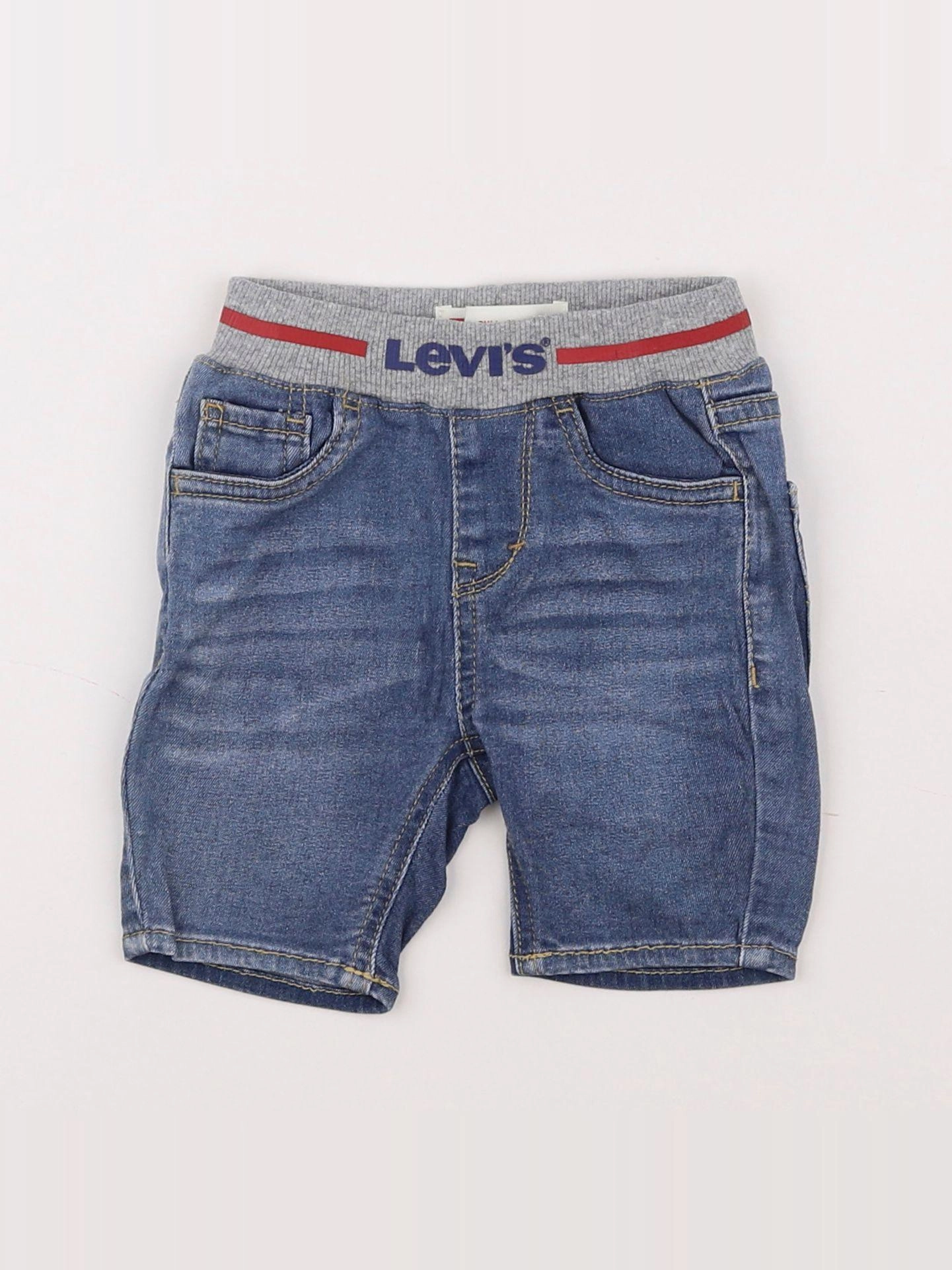 Levi's - short bleu - 12 mois