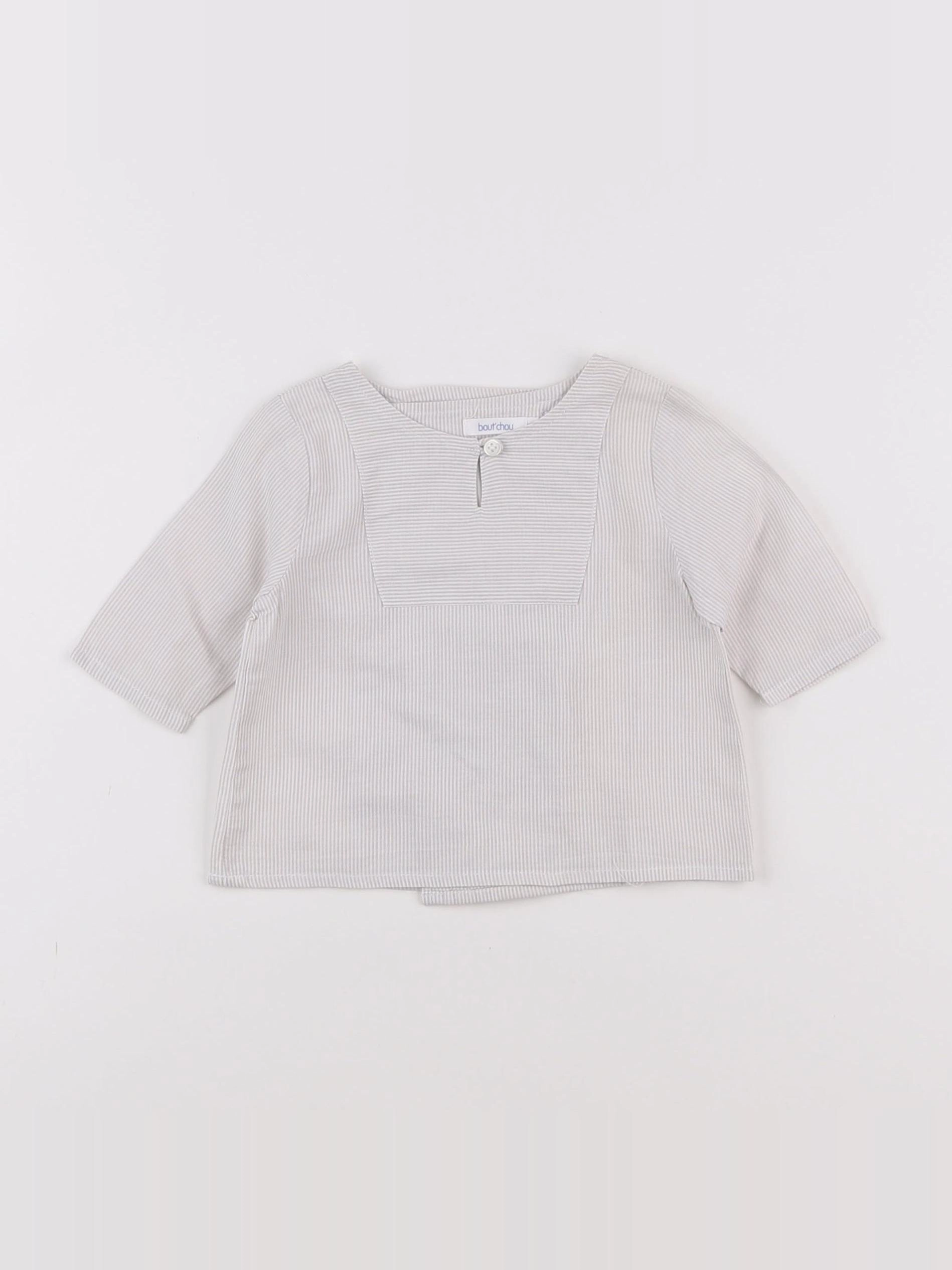 Boutchou - blouse beige - 3 mois