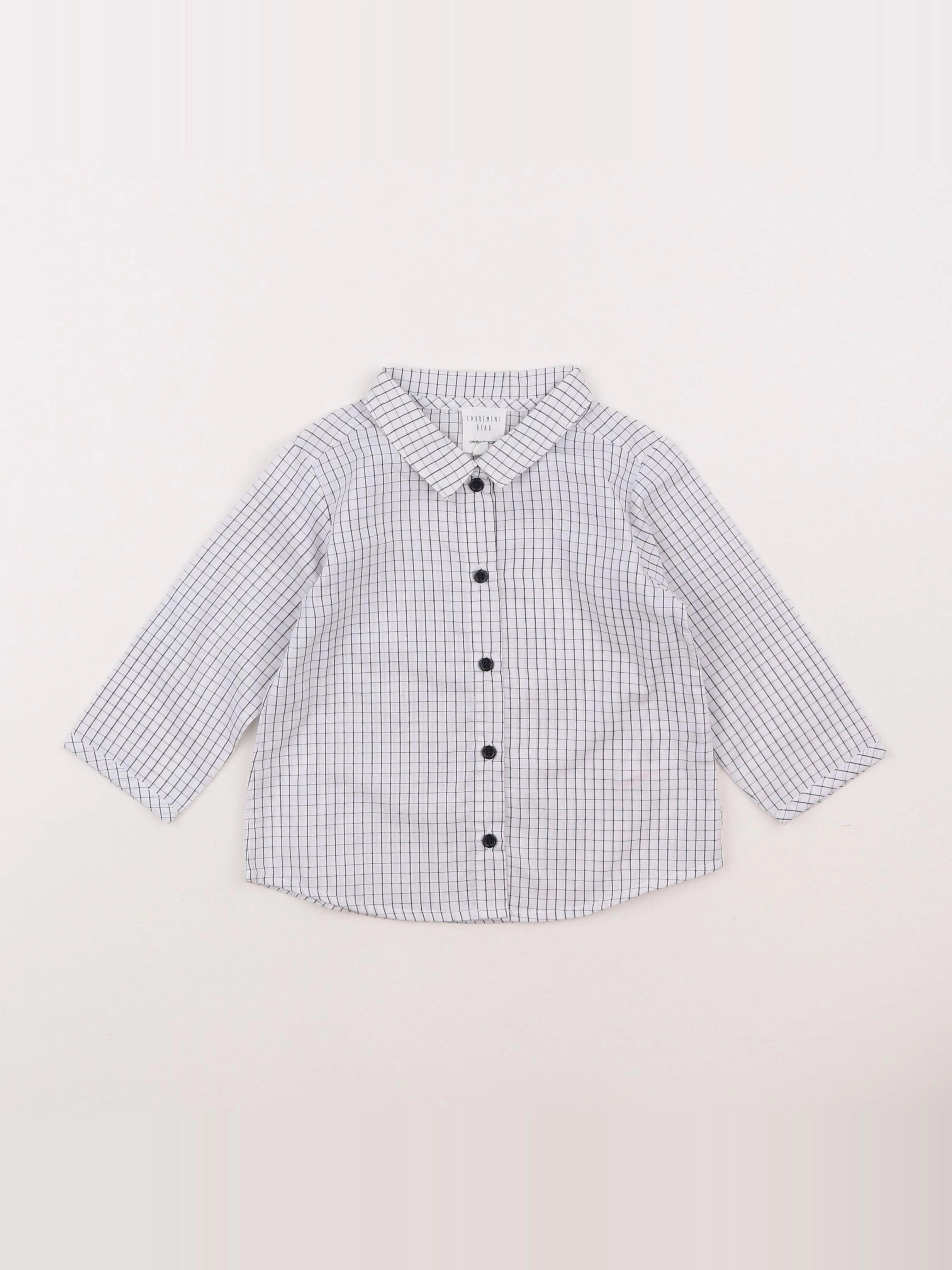 Carrément Beau - chemise blanc - 12 mois