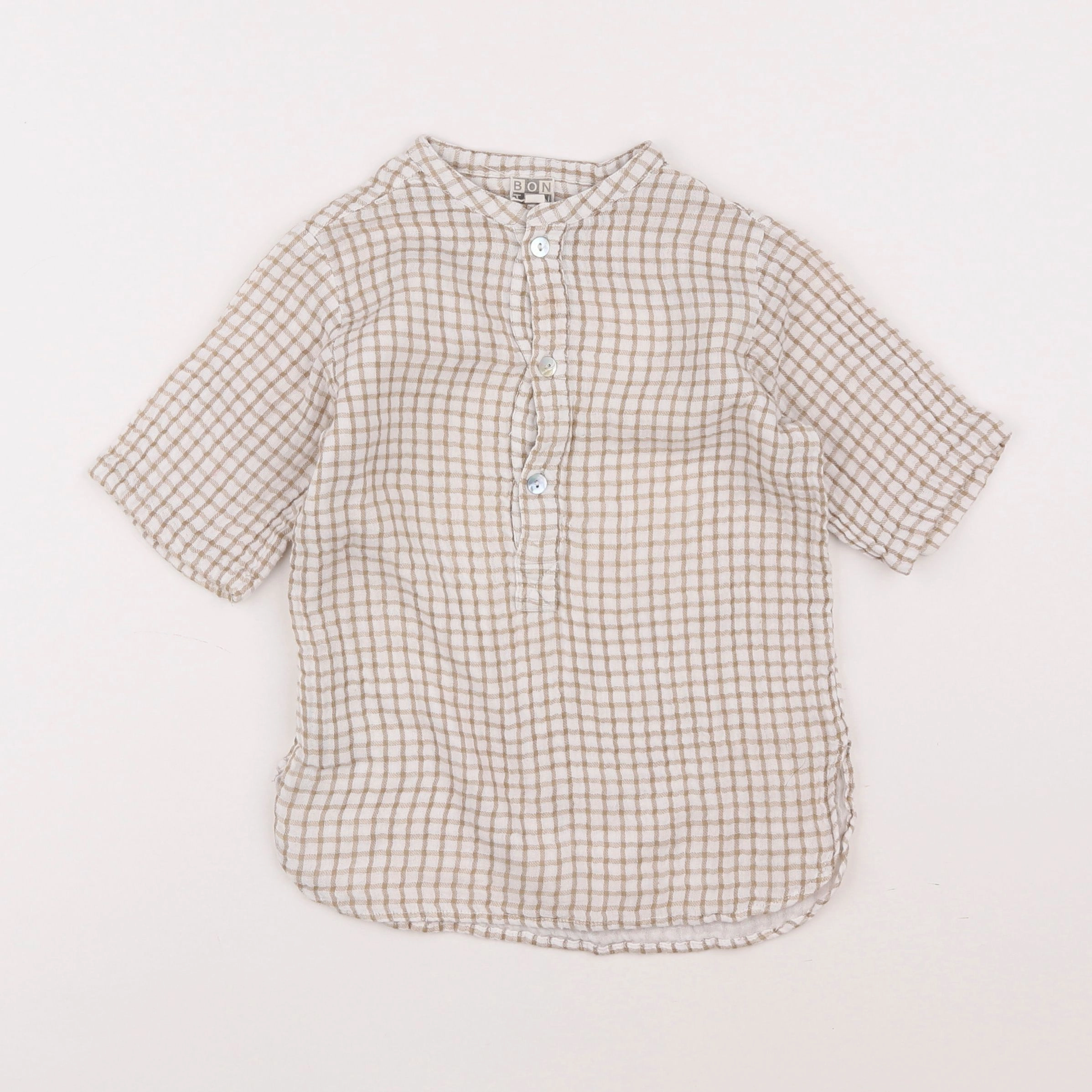 Bonton - robe beige - 12 mois