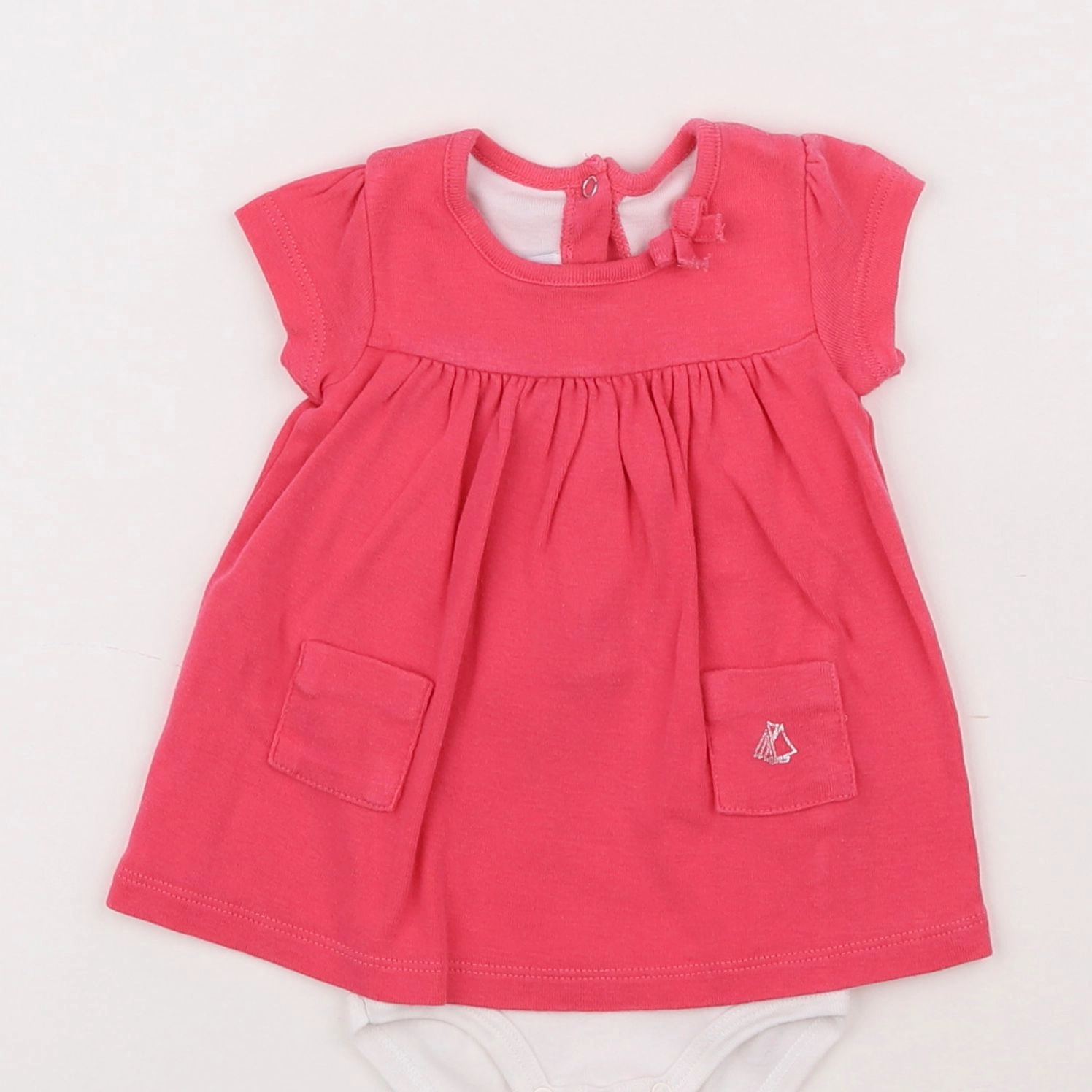 Petit Bateau - robe rose - 3 mois