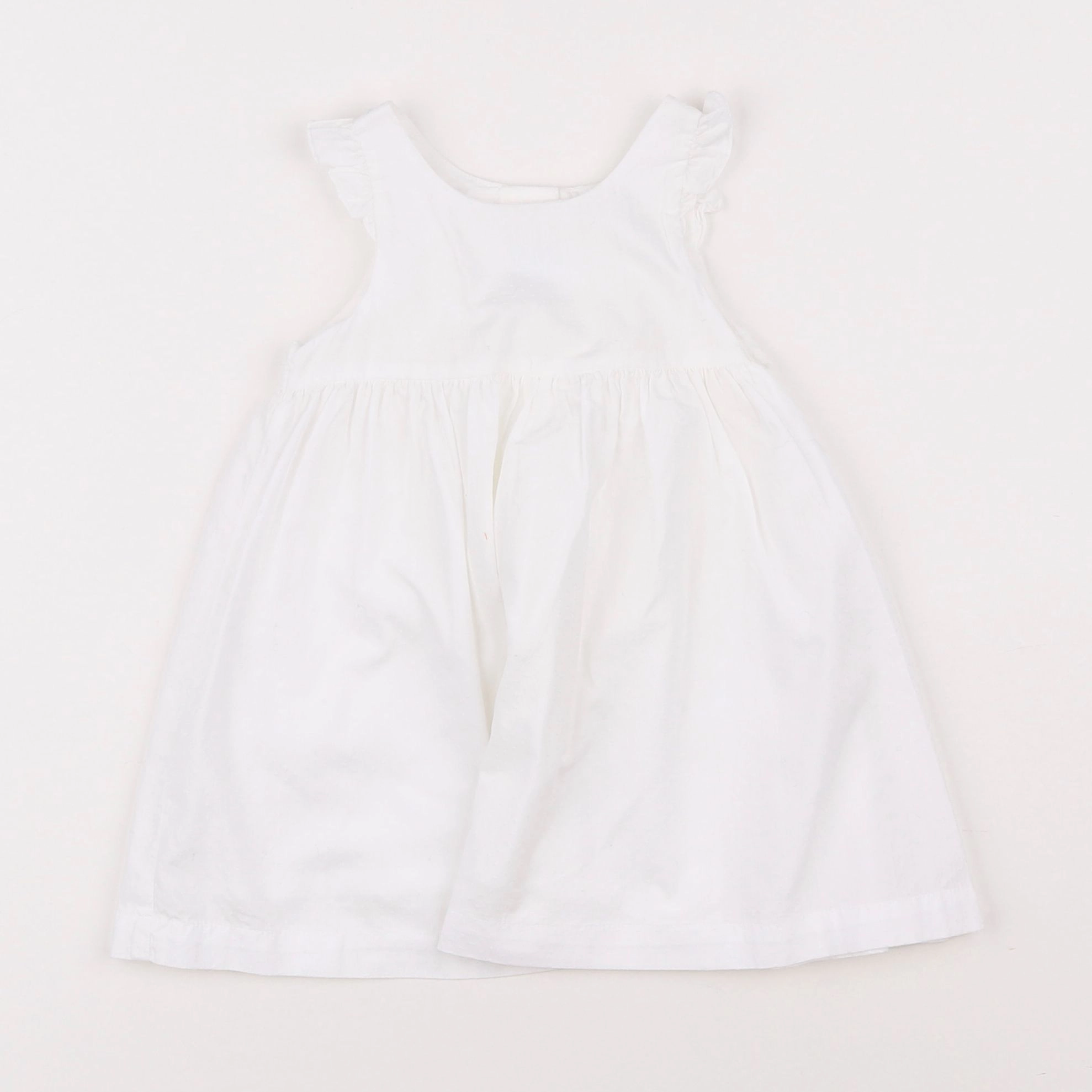 Petit Bateau - robe blanc - 3 mois